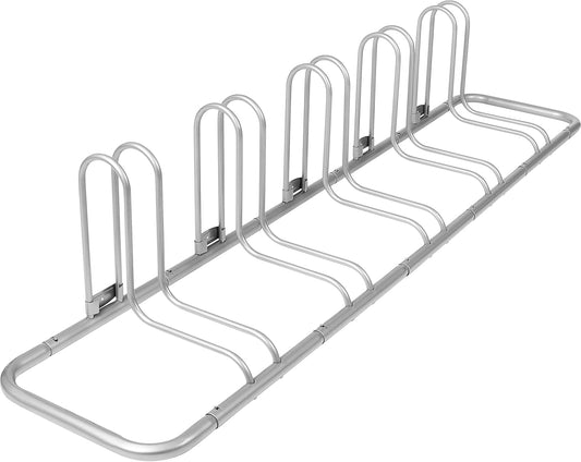 Retrospec Stash Rack 2, 4 & 5 Bike Floor Stand Bicycle Storage Organizer for Mountain Bike, Road Bike, Weather Resistant Fine Powder Steel Coating Fits Wheels up to 3"