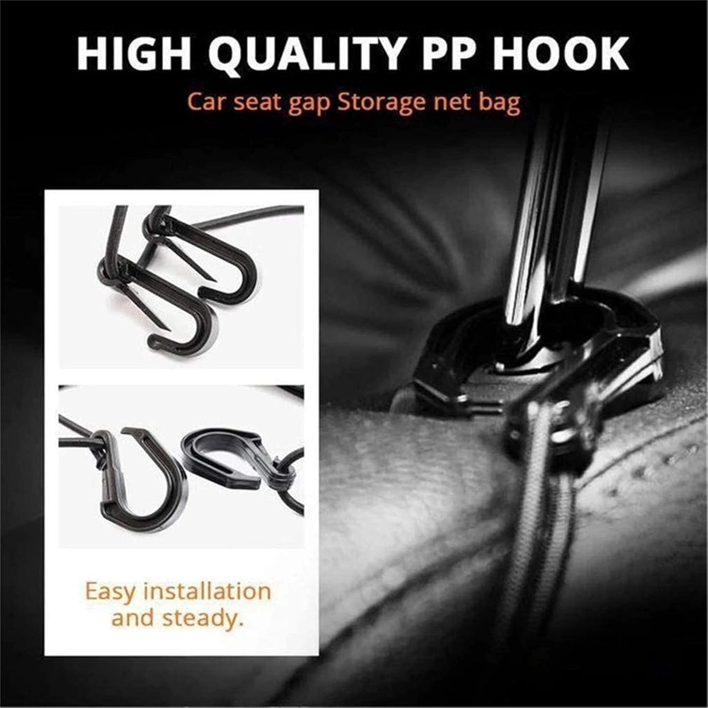 DYKESON Pet Barrier Dog Car Net Barrier with Auto Safety Mesh Organizer Baby Stretchable Storage Bag Universal for Cars, SUVs -Easy Install,Safer to Drive with Pets and Children, 3 Layer S