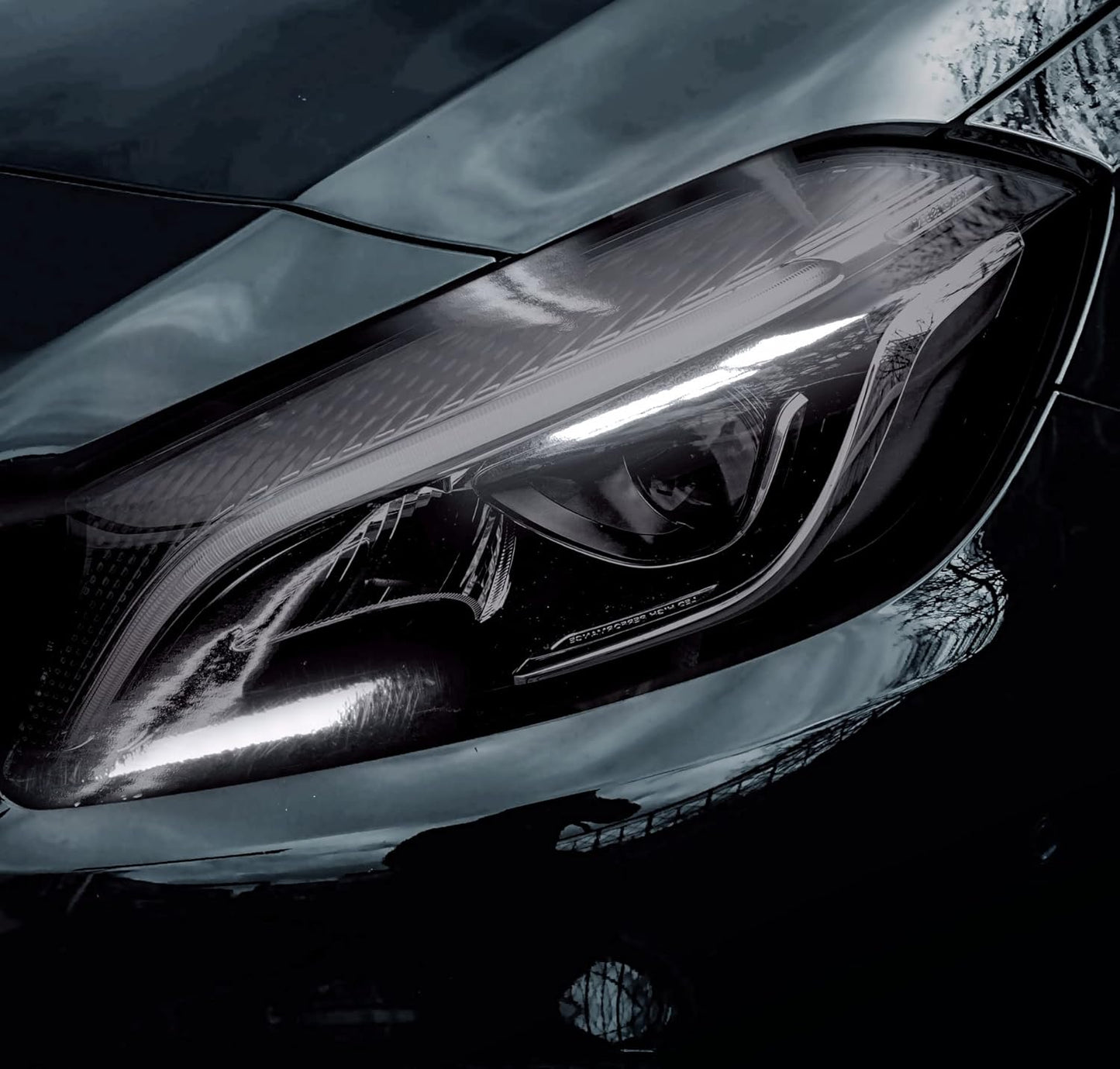 VViViD Smoke Black Adhesive Headlight Wrap Tinting Vinyl 16 Inch x 48 Inch Roll (2 Roll Pack)