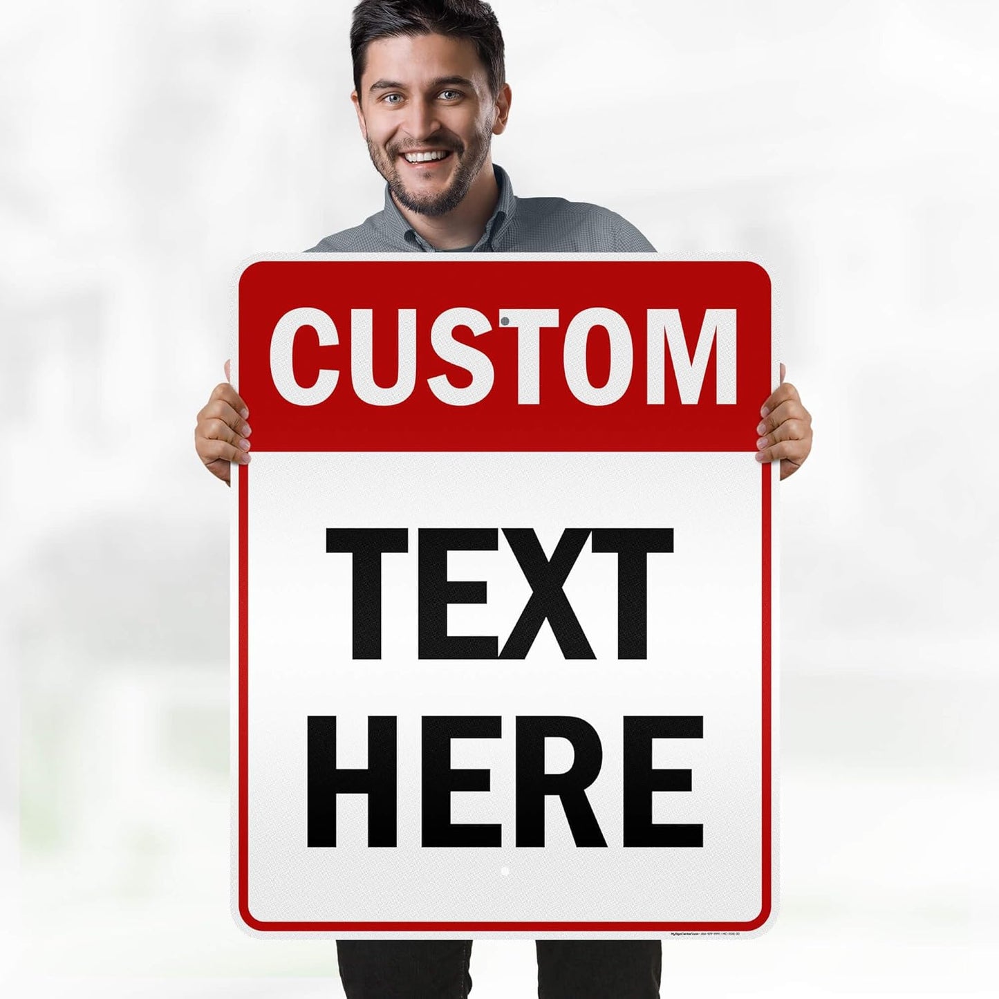 Custom Sign, Custom Sign for Business, Indoor/Outdoor use. 24x30 Inches, 3M EGP Reflective, Rust Free .080 Aluminum, Fade Resistant, Made in USA by My Sign Center (Header)