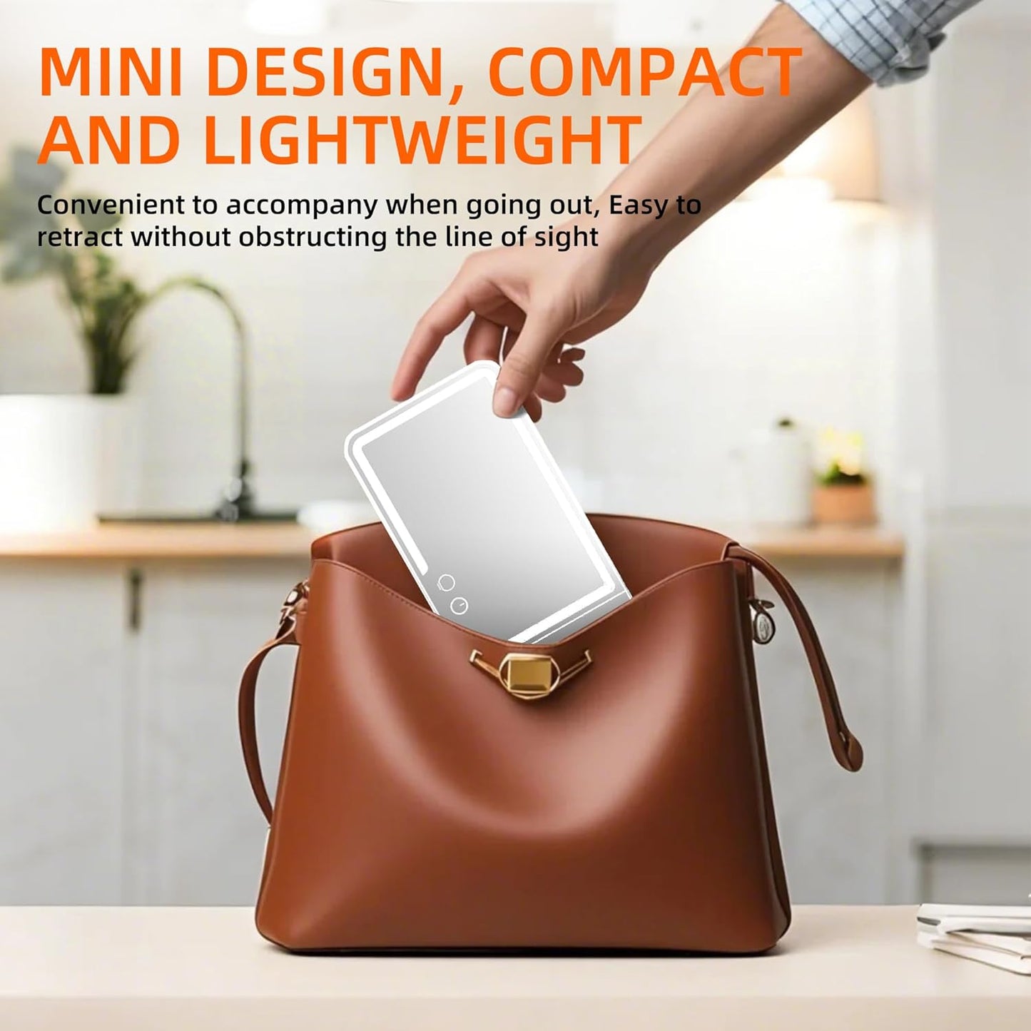 2 pack， Car Sun Visor Vanity Mirror， Rechargeable Led 3 Light Modes,Dimmable Touch Screen,Side with triple magnification mirror image (2)