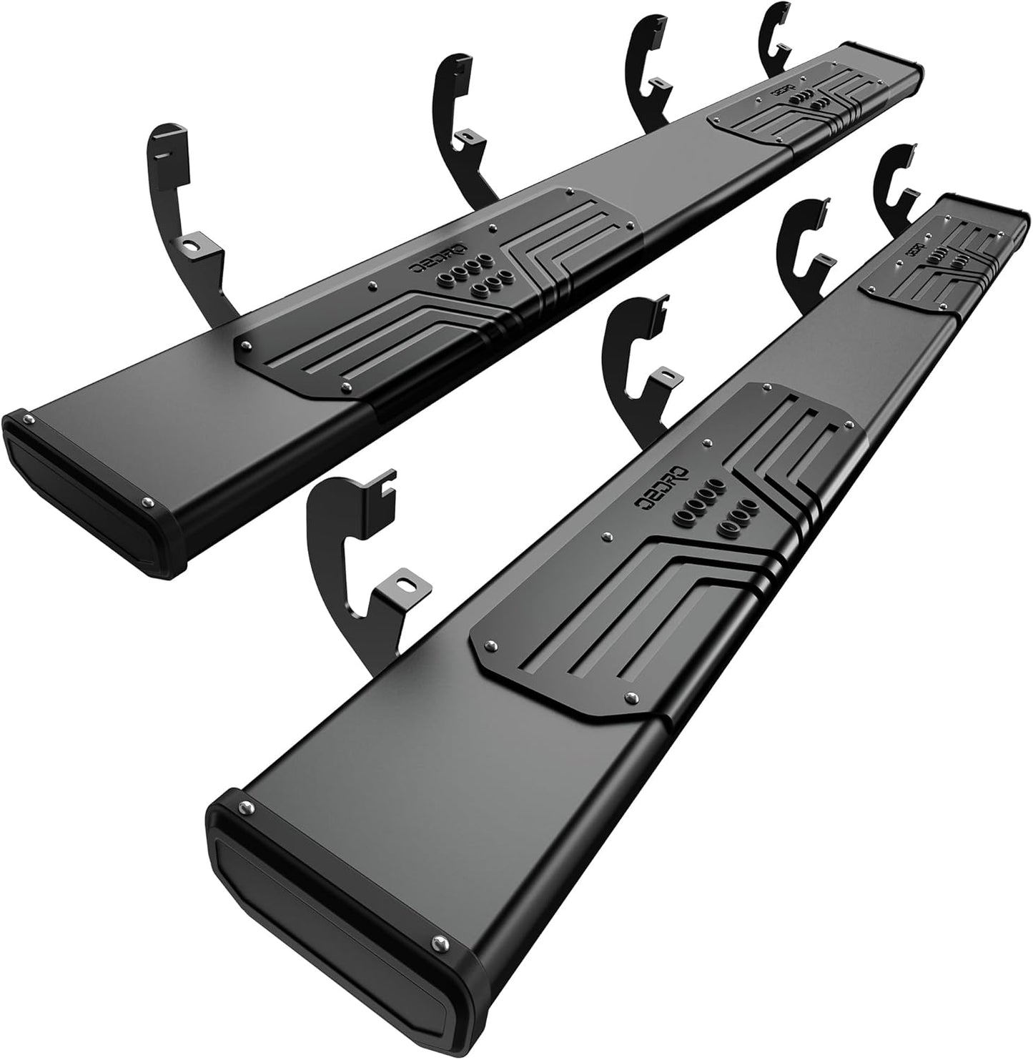 OEDRO Running Boards Compatible with 2019-2025 Chevy Silverado/GMC Sierra 1500, 2020-2025 2500HD 3500HD Crew Cab(Excl. 2019 1500 LD/Limited), Bolt-on Side Steps Steel Nerf Bars