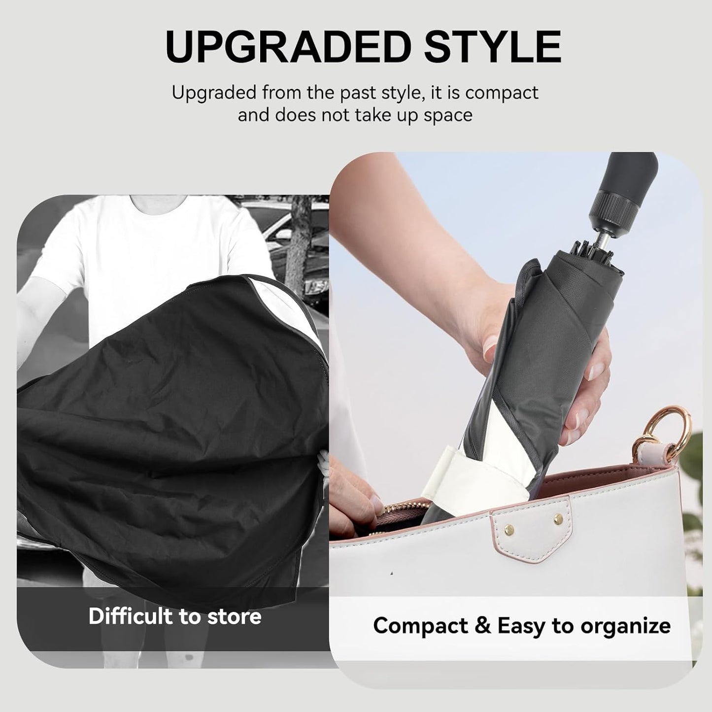 Umbrella Sunshade for Toyota Tacoma Accessories 2024 2025, for 4Runner 2025, Foldable Windshield Cover Sun Shade Umbrella Visor with UV Block Windshield (for Tacoma 2024-2025