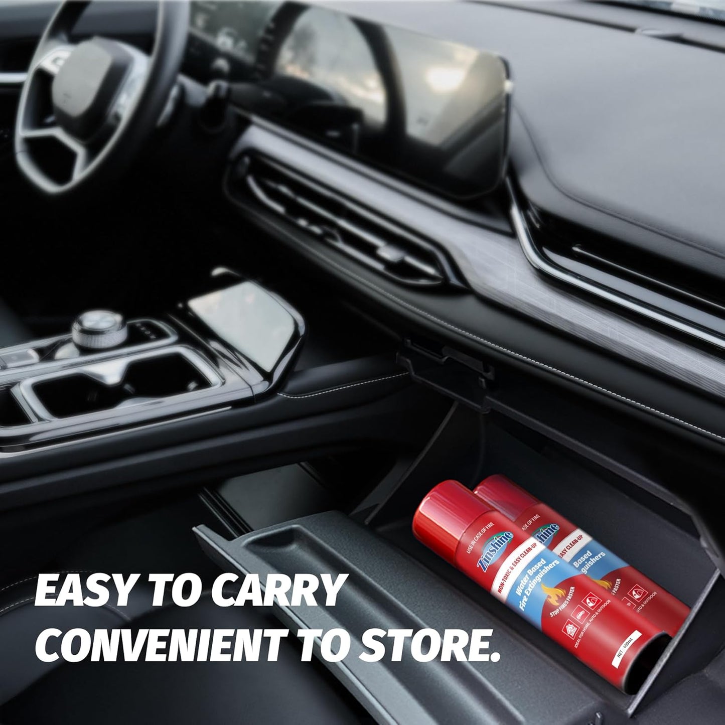 Small Fire Extinguisher for Home, Car, Kitchen, Boat - Portable Small A, B, C, K Fire Stop Spray, 600ml