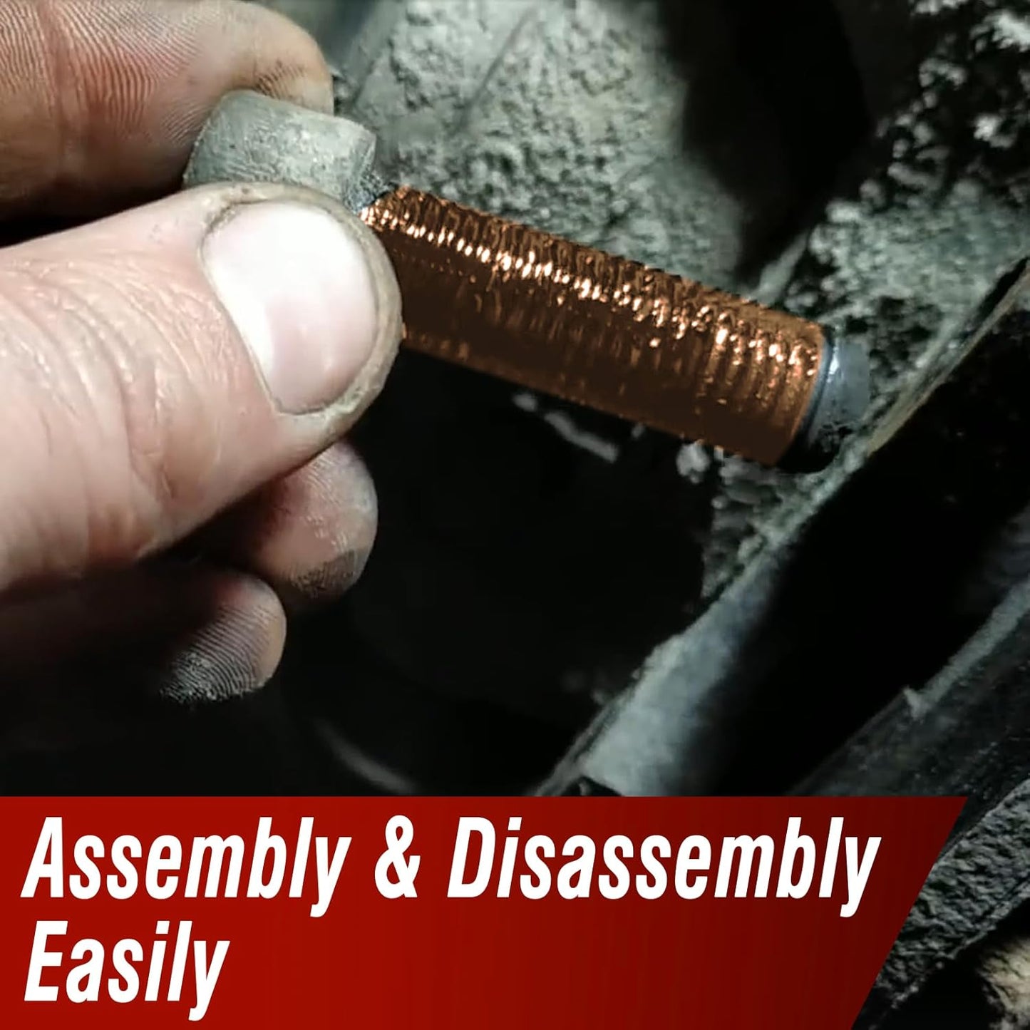 Keze Copper Anti Seize Thread Lubricant Grease Antiseize Compound Lubrication for Automotive Spark Plug Bolts and Nuts Prevent Rust and Corrosion High Temp Resistant 1 Oz-1 Pack