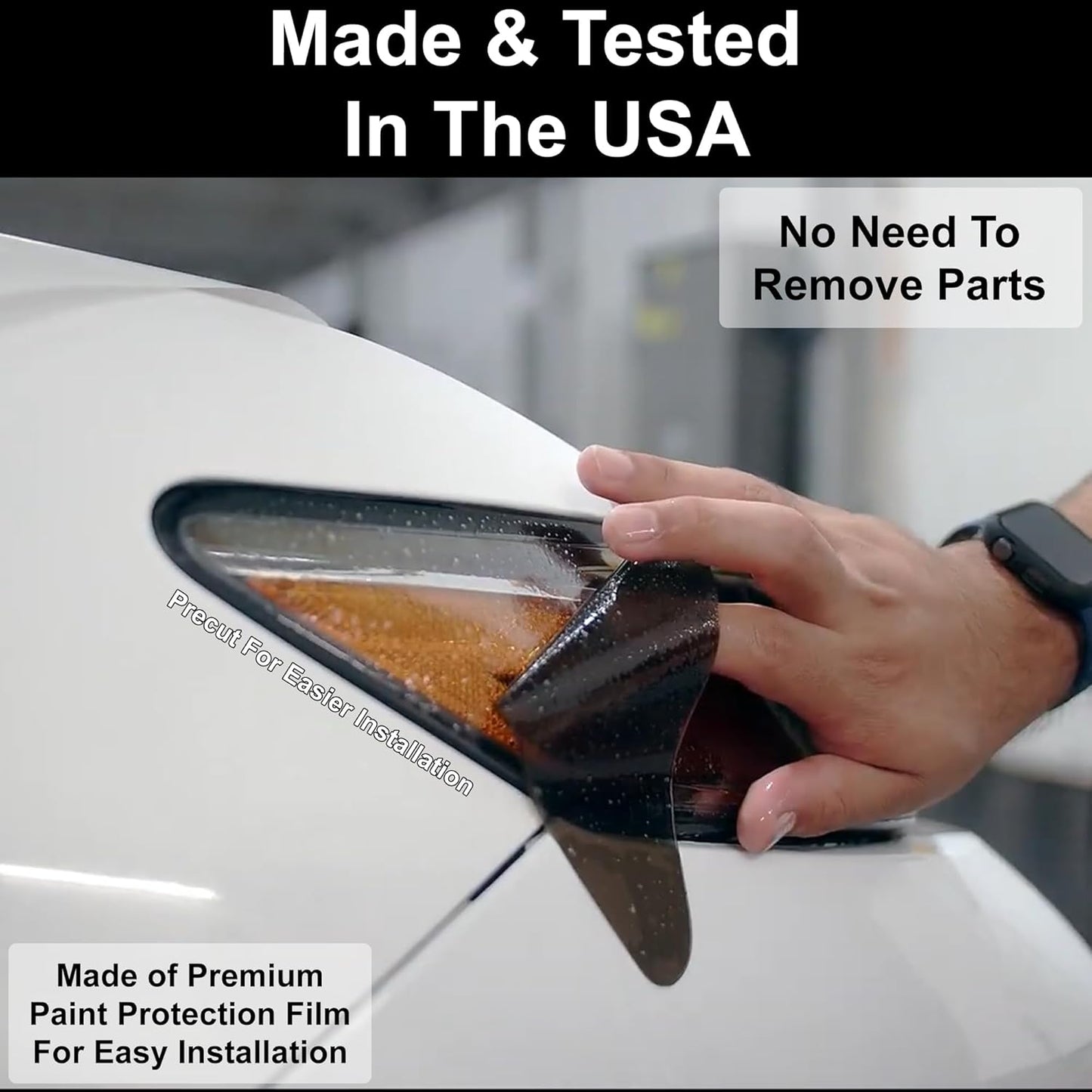 BOGAR TECH DESIGNS Full Headlight Head Light Tint Kit Compatible with Mitsubishi Outlander 2022-2025, Dark Smoke