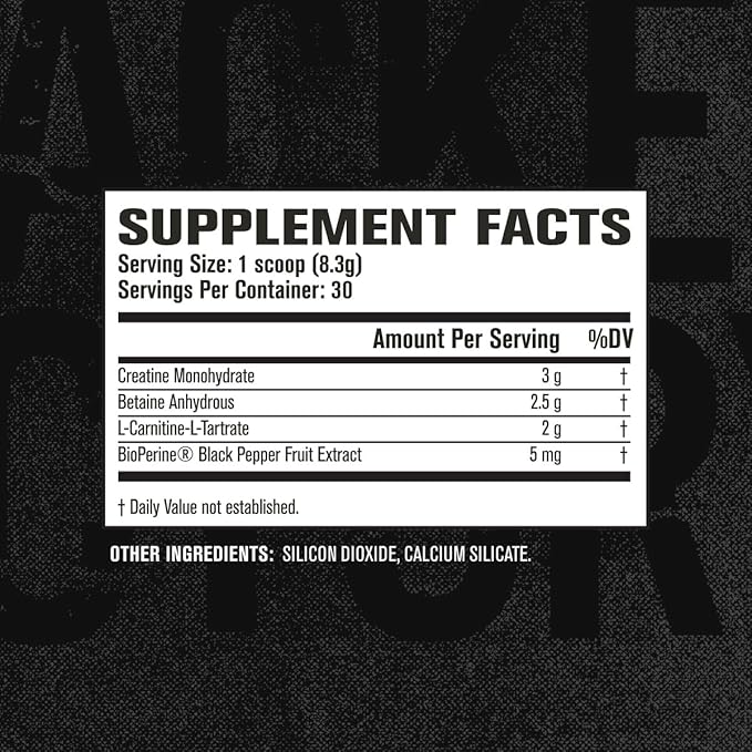 Jacked Factory Growth Surge Creatine Post Workout Powder w/L-Carnitine, Daily Muscle Builder & Recovery Supplement with Creatine Monohydrate, Betaine, L-Carnitine L-Tartrate - 30 Servings, Unflavored