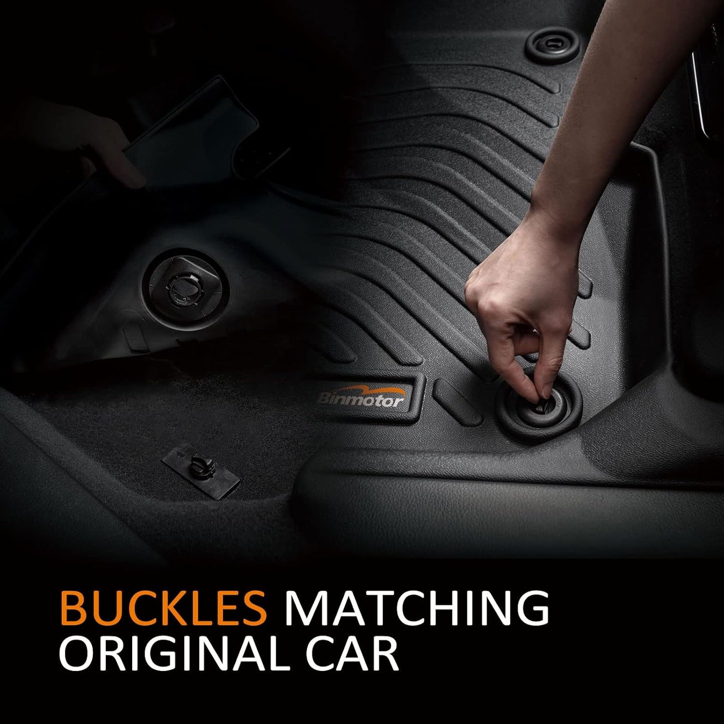 Binmotor-All Weather Car Floor Mats & Cargo Liner for Volvo S60 2019-2025,TPE Rubber Liners Cargo Trunk Mat for Volvo S60 Accessories