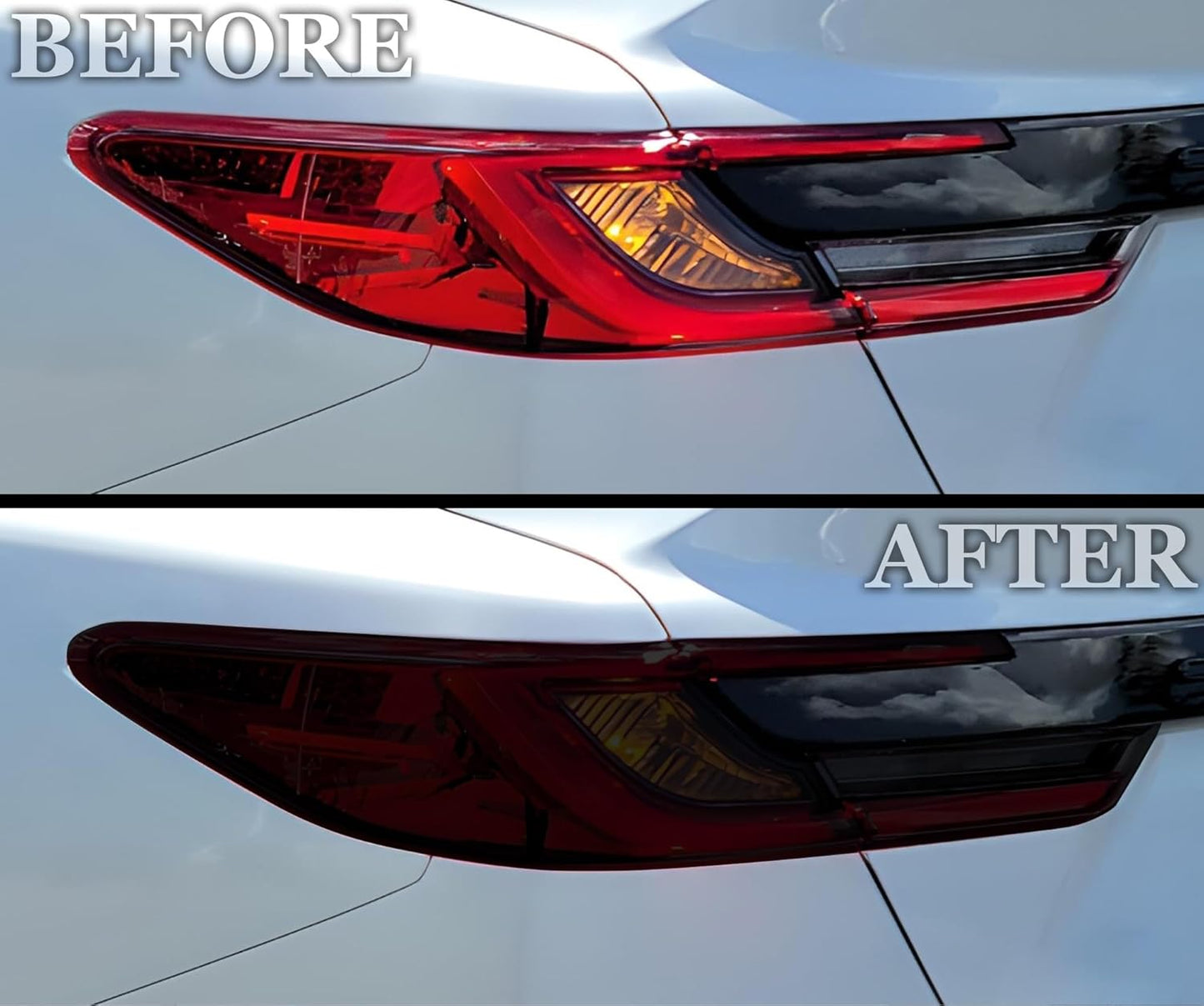 BOGAR TECH DESIGNS Rear Taillight Tail Light Tint Kit PPF Compatible with Toyota Camry 2025-2026, Dark Smoke