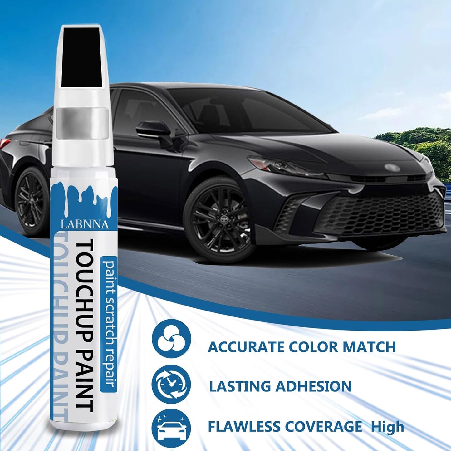 Ice Silver Metallic(G1U) Touch Up Paint for Subaru-Exact Match 2 in 1 touchup Paint Pen for Chips and Nicks Repair Car Paint Scratch Repair Kit