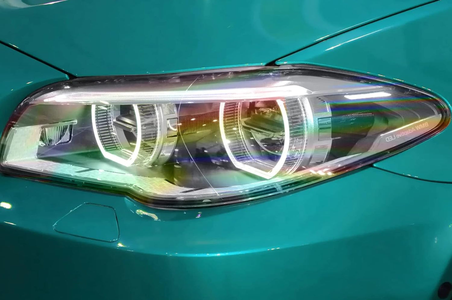 VViViD Extra-Wide Headlight Taillight Vinyl Tint Wrap (15.9" x 60" (Laser Clear Holographic))