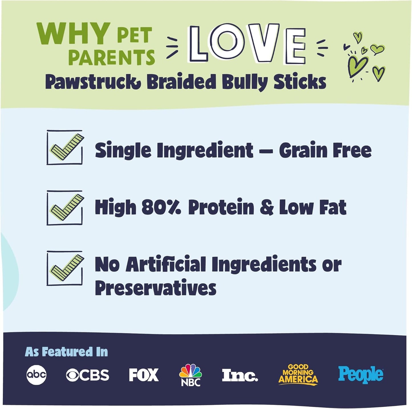 Pawstruck Natural 12” Braided Bully Sticks for Dogs - Tough, Long-Lasting, Rawhide-Free, Low Odor, Healthy Single Ingredient Chew Treat for Aggressive Chewers - 25 Count - Packaging May Vary