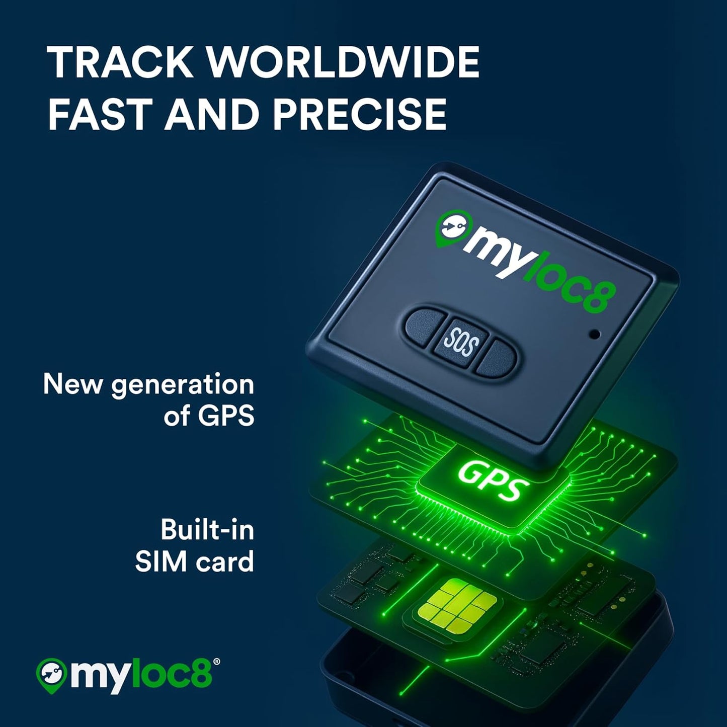 GPS Tracker for Vehicles with Magnet– 4G LTE Real-Time Location Device with App, Built-in SIM, 14-Day Battery – Anti-Theft GPS Tracker for Car, Motorcycle, Scooter, Bike - 4-Mo Subscription Incl