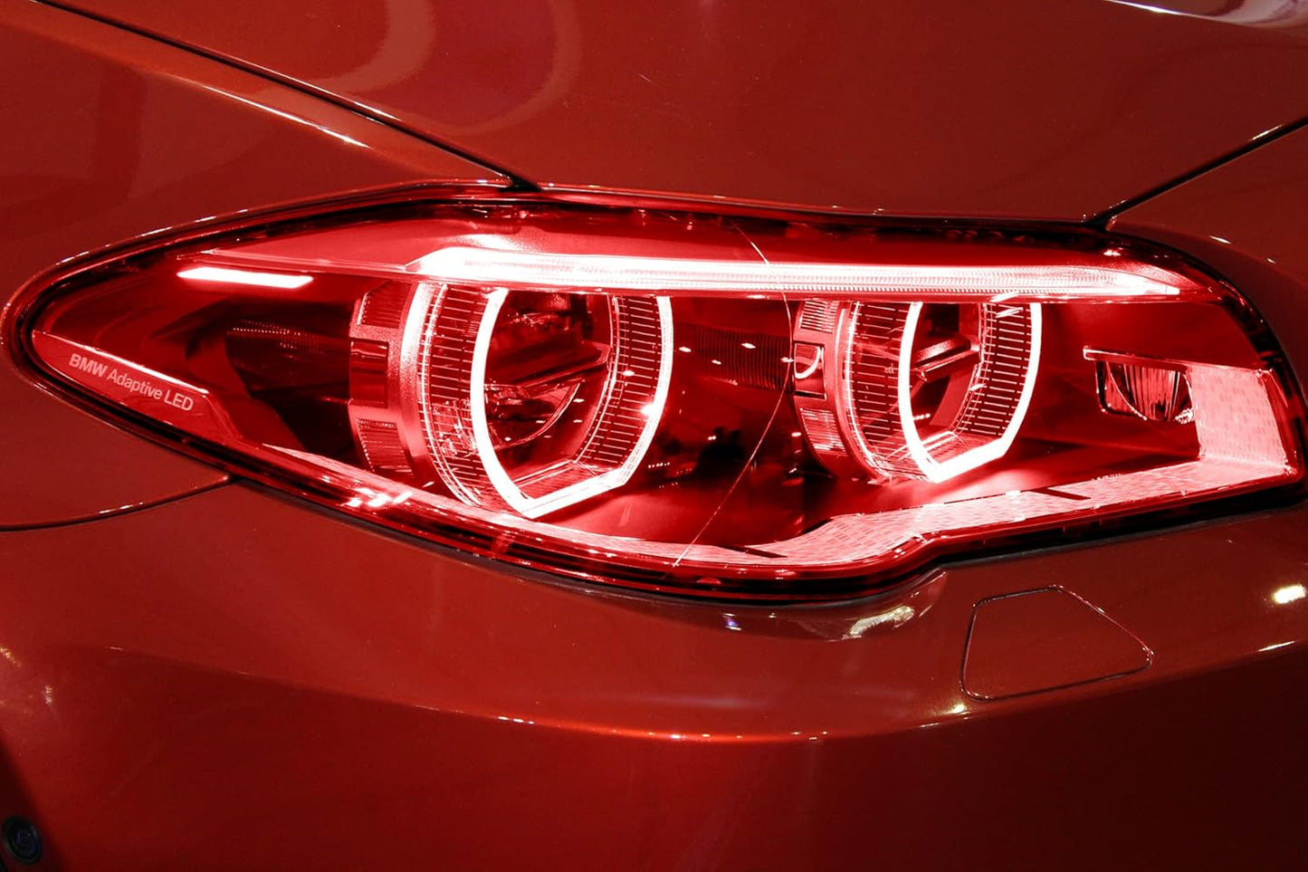 VViViD Extra-Wide Headlight Taillight Vinyl Wet Tint Wrap 16 Inch x 48 Inch Roll Including Yellow Detailer Squeegee & 2X Black Felt Edge Decals (Red)