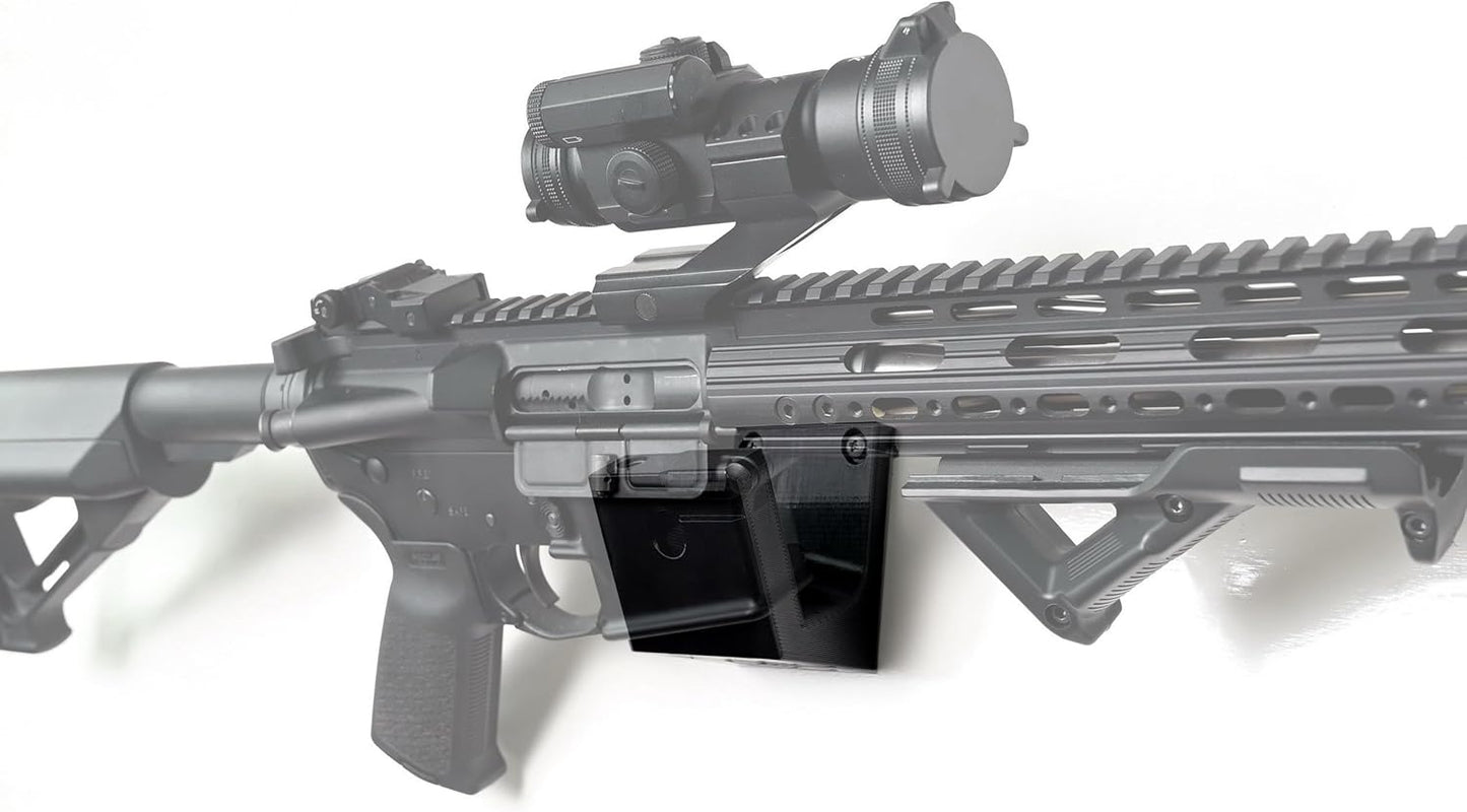 Spartan Mounts Locking .223/5.56 Rifle Mount Wall Display | Low Profile Floating Design Vertical and Horizontal Mounting Solution | Gun Room Safe Storage Organzation | Made in USA