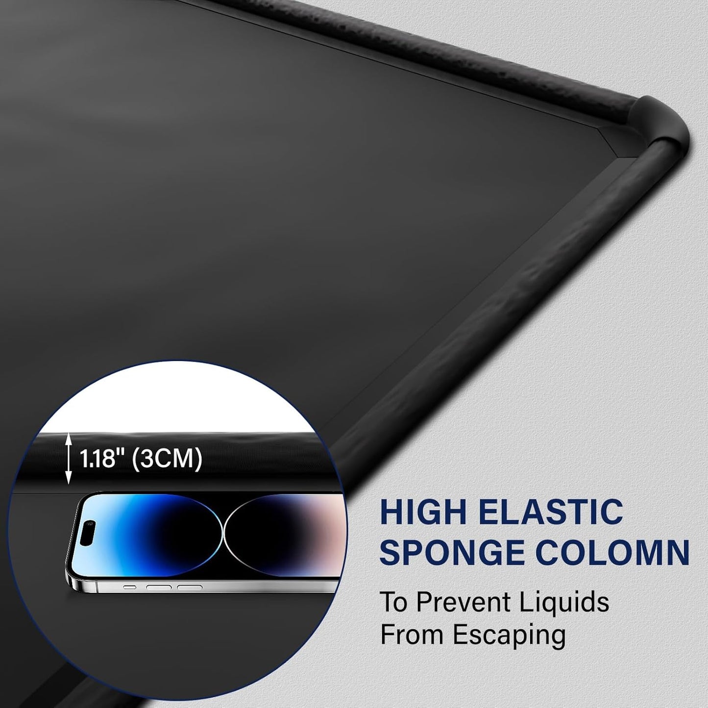 Garage Car Mat, Non-Slip Garage Floor Mat, Heavy Duty Waterproof Containment Mat for Snow Ice Water and Mud (7'9" x 18')