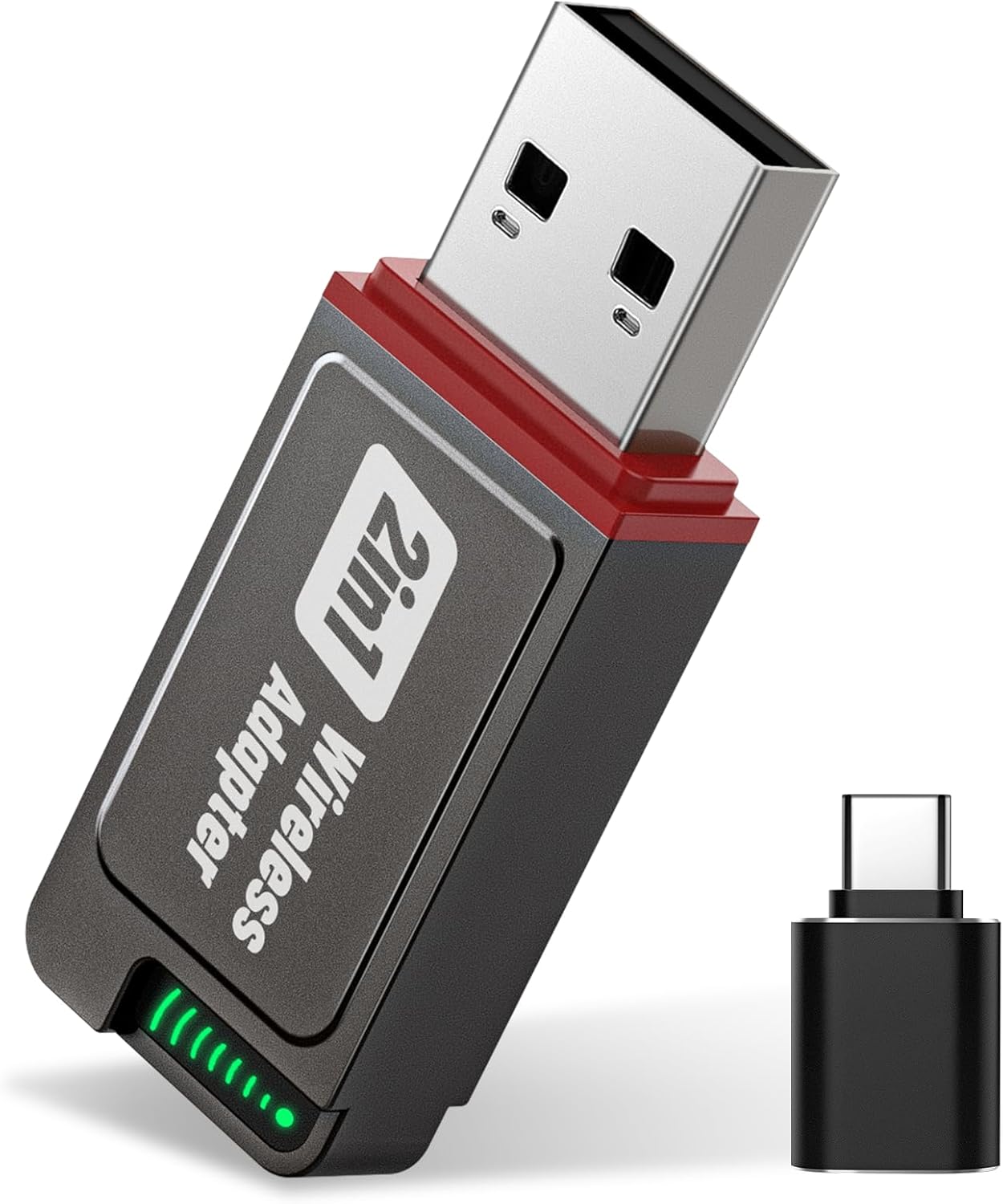 Wireless Carplay Adapter, 2025 Upgrade Mini USB Design for Car Play & Android Auto, Easy Use Fast Stable Connection for iPhone