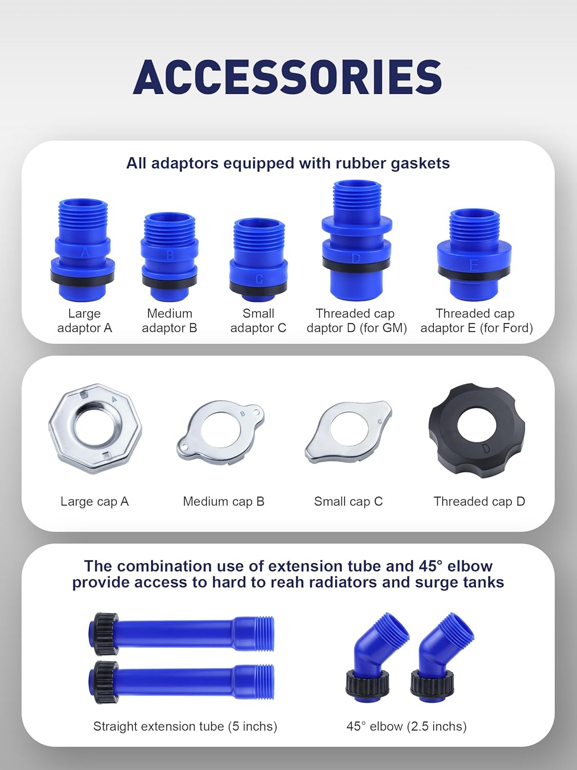 SMART JERRY - Coolant Bleeder Kit, Universal Radiator Burping Funnel, No-Spill Coolant Funnel, Flush Kit