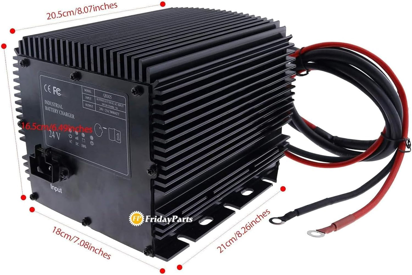 FridayParts Battery Charger 24V 25A Signet HB600 HB600-24b Compatible for Genie Skyjack JLG Scissor Lift