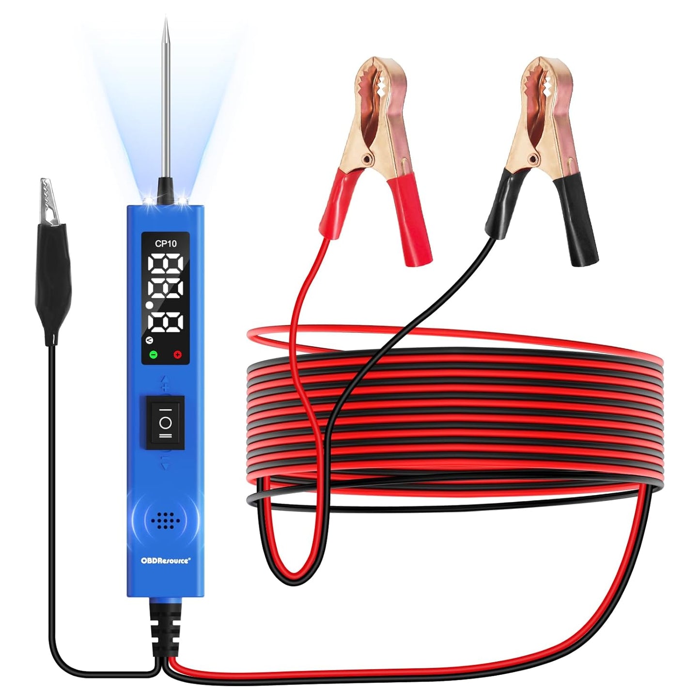 OBDResource Test Light Automotive, Power Circuit Probe Tester, 12V - 24V Car Fuse Tester with Test Light & LCD Display, Automotive Short Circuit Located and Component Activated, Overload Protection
