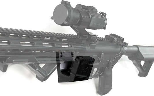 Spartan Mounts Locking .223/5.56 Rifle Mount Wall Display | Low Profile Floating Design Vertical and Horizontal Mounting Solution | Gun Room Safe Storage Organzation | Made in USA
