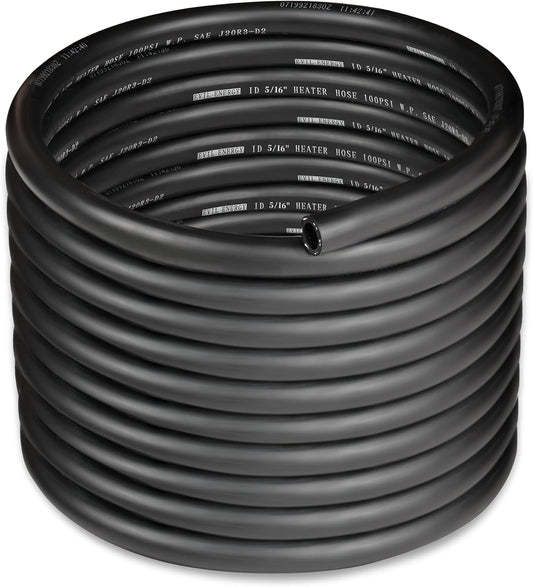 EVIL ENERGY 5/16" Heater Hose Coolant Radiator Straight 100PSI SAE 20R3 25FT Black