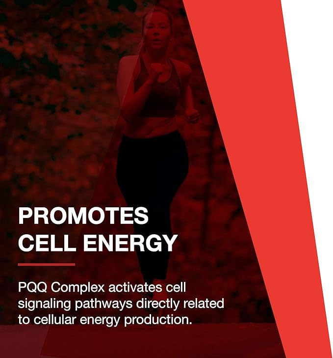 PROTOCOL FOR LIFE BALANCE PQQ Complex - Mitochondrial Health - with CoQ10 & L Carnitine - B Vitamin - Supplement for Energy - 30 Veg Caps