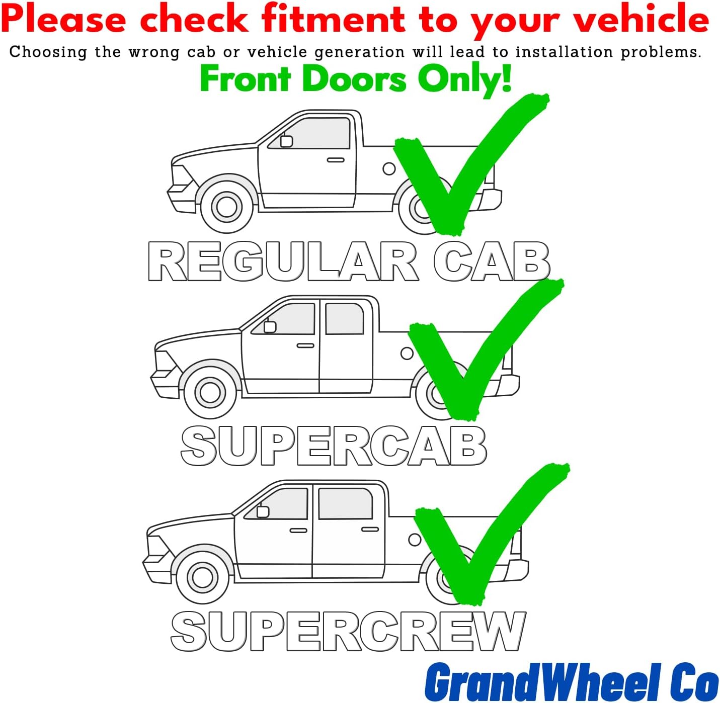 Window Deflectors Smoke Tinted in-Channel Side Window Vent Visor Deflectors Rain Guards Compatible with F-150 2009-2014 Regular Cab, Standard Cab - 2pcs. GW0877