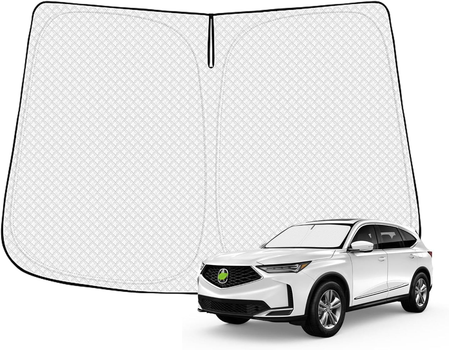 Windshield Sun Shade for 2021-2025 2026 Acura MDX Accessories Thicken 6-Layer Front Window Sunshade Cover Sun Visor Protector Foldable Block UV Rays Keep Vehicle Cool