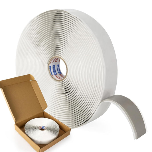 ADHES Premium Butyl Sealant Tape 3/4" x 30 'x 1/8" Gray Butyl Rubber Sealant Tape for RVs, Vehicles, Marine and Home Repair – Ideal for Headlights, Windows, Doors, and Windshields
