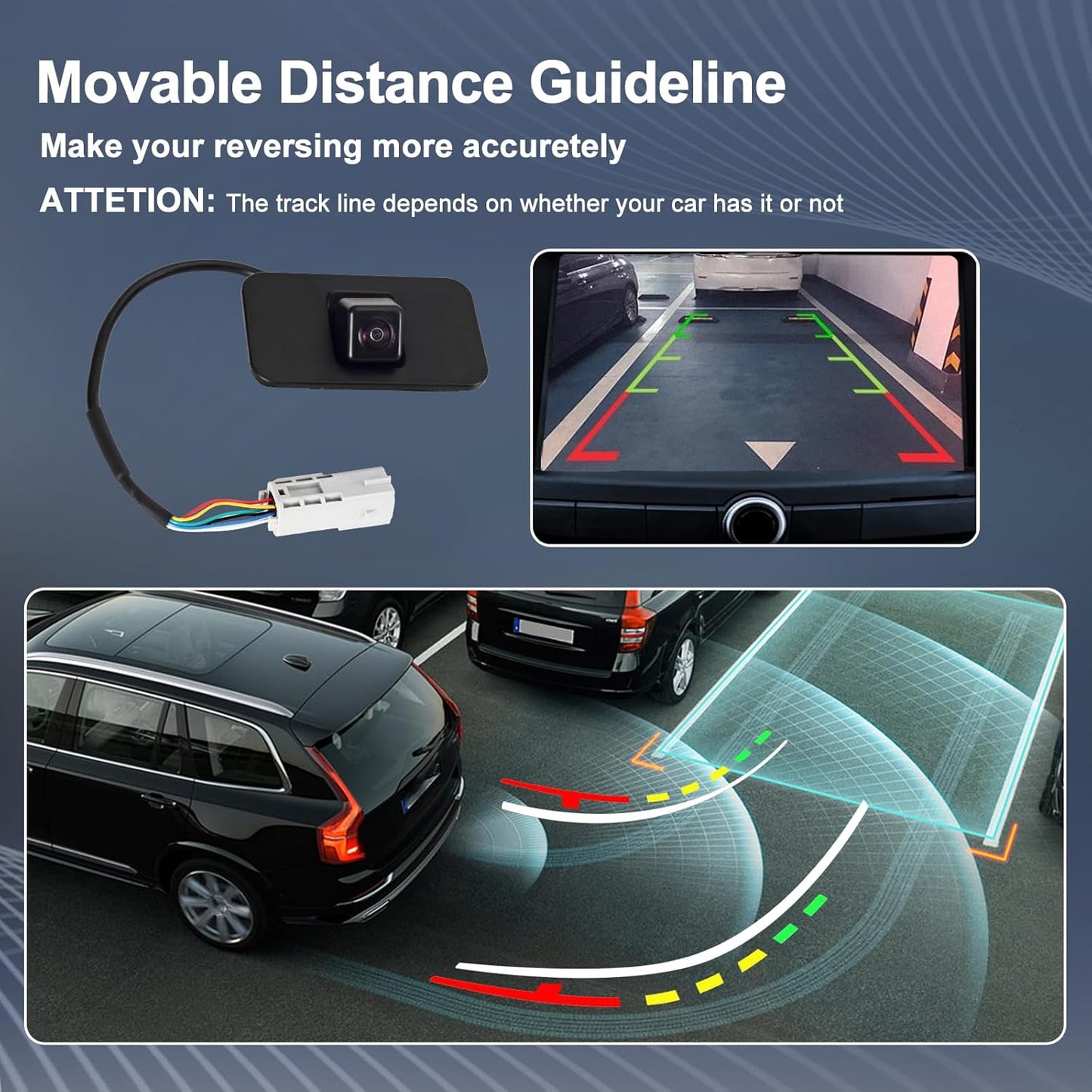 Rear View Backup Camera Parking Assist Camera Compatible with Chevy for Suburban Tahoe for GMC Yukon for Cadillac Escalade 2015-2020 5.3L 6.0L 6.2L V8 Replace# 23378804 23404613 23432248