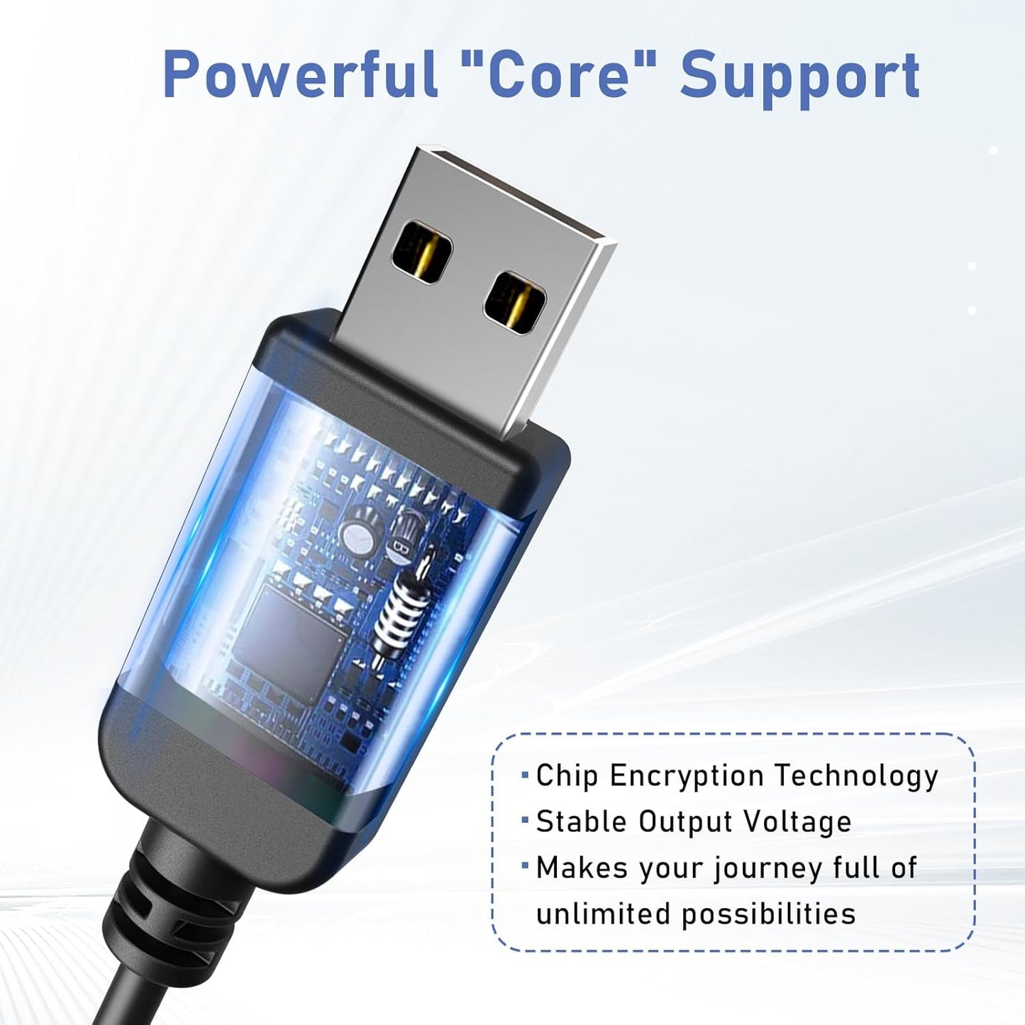 Radar Detector Power Cable, USB to RJ11 DC3.5 Cable,Replacement Radar Detectors Power Cable,for Escort Unide Radenso XP Beltronics Cob'r'a Whistler Radar Detector (RJ11-6.56FT)