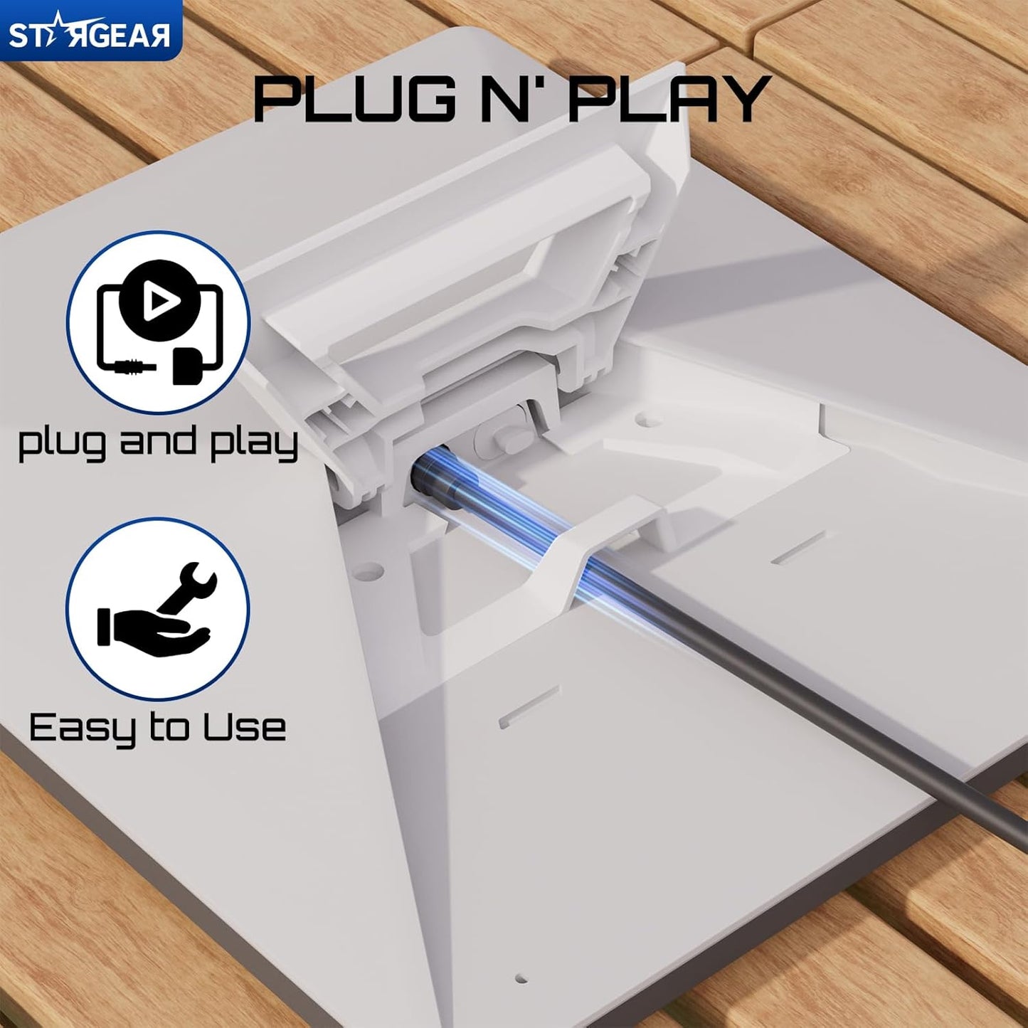 Starlink Mini Cable 32.8FT, 16AWG Replacement Starlink DC Power Cable Starlink Mini Accessories, Starlink Power Cord Barrel Jack 5A Charging Cord Waterproof Outdoor