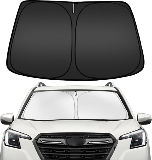 ARISMOTOR Windshield Sun Shade for S-ubaru Forester 2019-2024, Custom Fit Foldable Front Window Sunshade Sun Visor Protector, Block UV Rays Keep Your Car Cooler