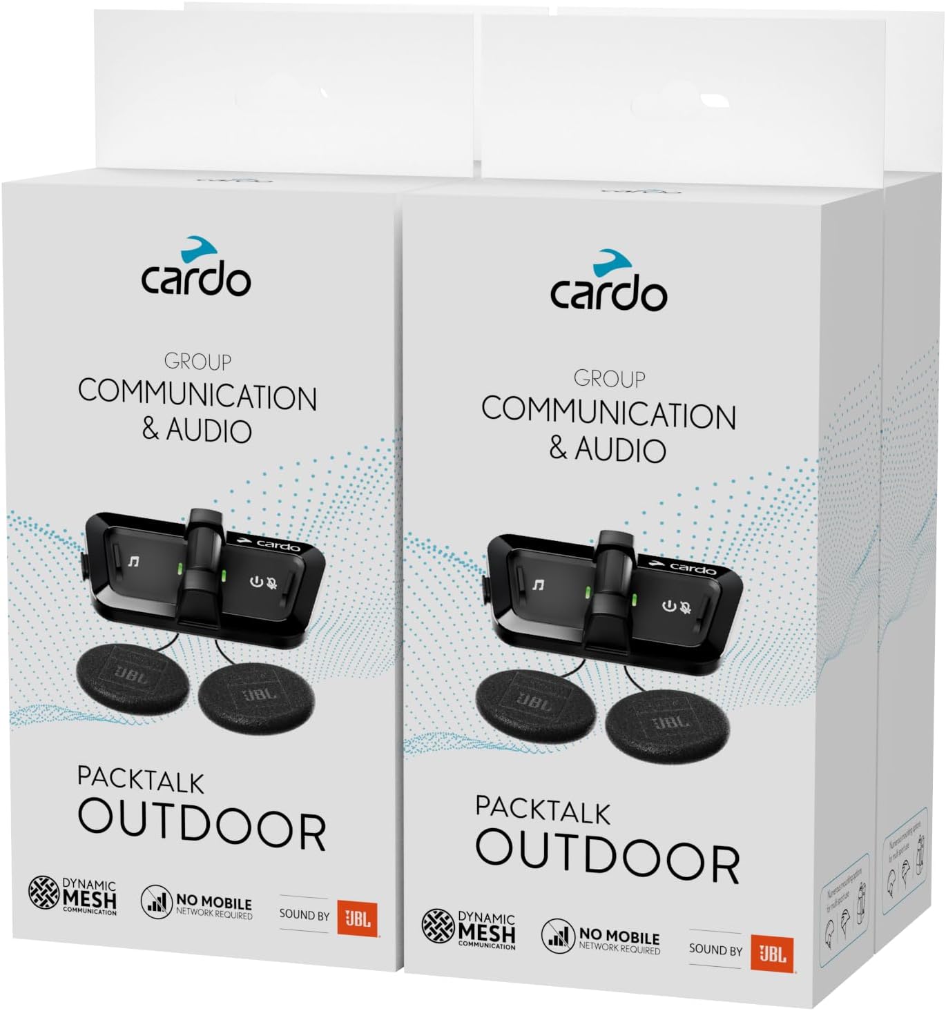 Cardo Packtalk Outdoor Family Pack - Group Communication and Audio (4 Pack)