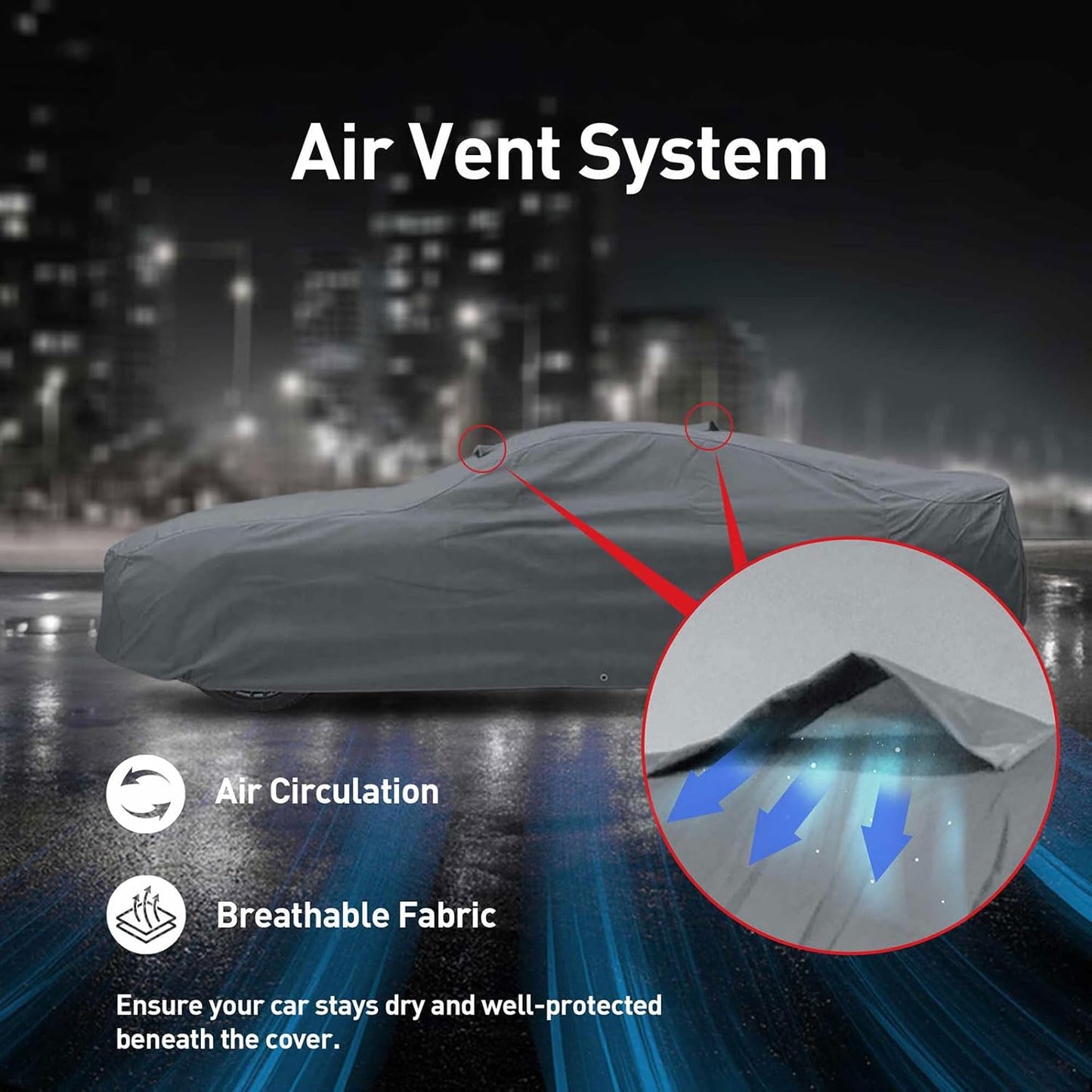 DaShield Ultimum Series Cadillac Eldorado 1971-1978 7th Gen Coupe Convertible 2-Door All Weather Protection Semi Custom Fit Dust, Sun, Snow, Rain Protection Indoor Outdoor