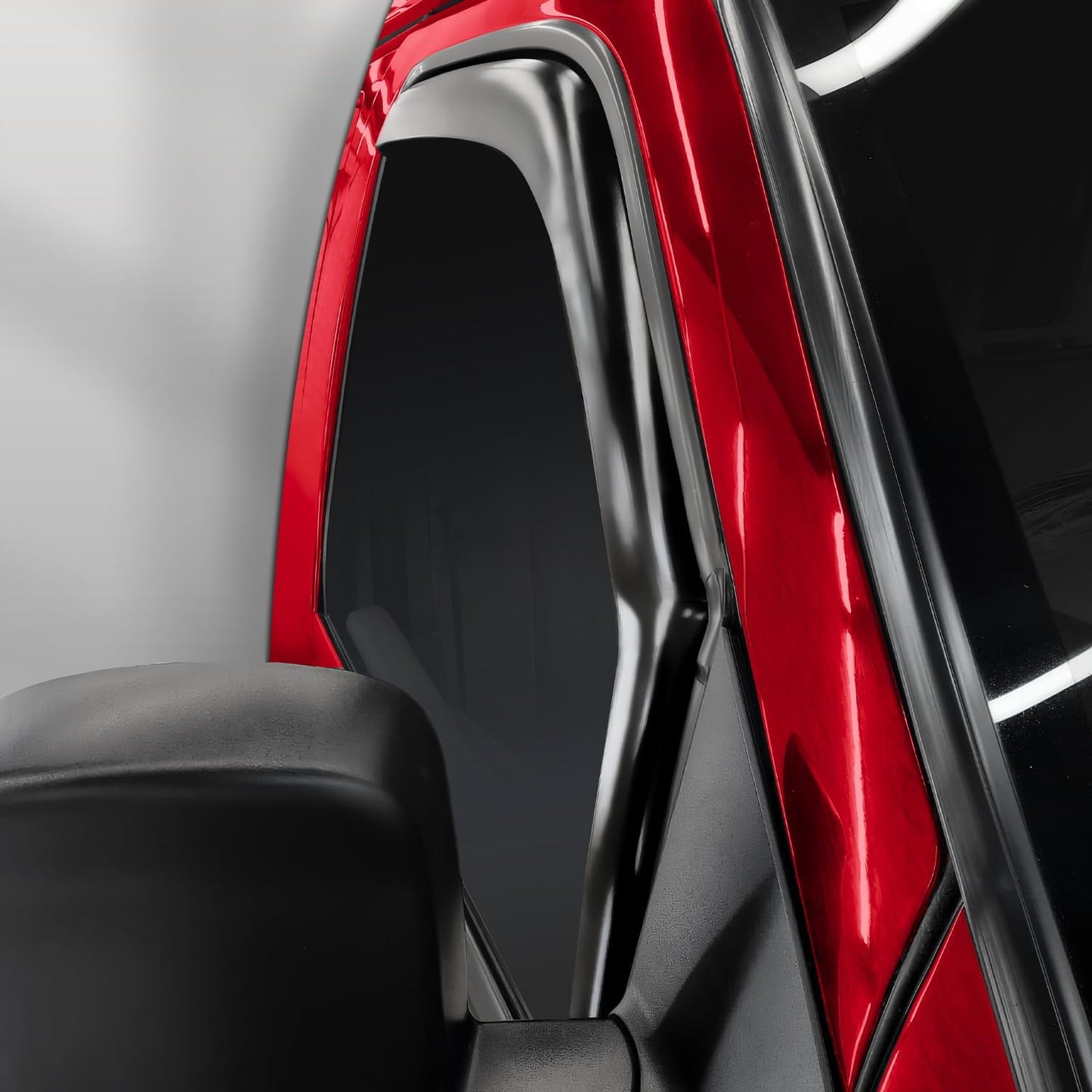 Voron Glass in-Channel Extra Durable Rain Guards for GMC Savana 4500 2009-2025, Window Deflectors, Vent Window Visors, 2 Pieces - 200283