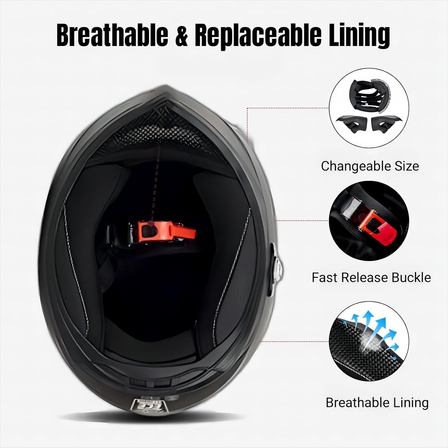 Bluetooth Motorcycle Helmet FreedConn BM12 DOT Full Face Bluetooth Helmets Motorcycle Dual Visor Helmet with Integrated Intercom System/ 2~3 Riders Pair/ 500M/ FM/ MP3/ Voice Dial (Multi-Color, XXL)