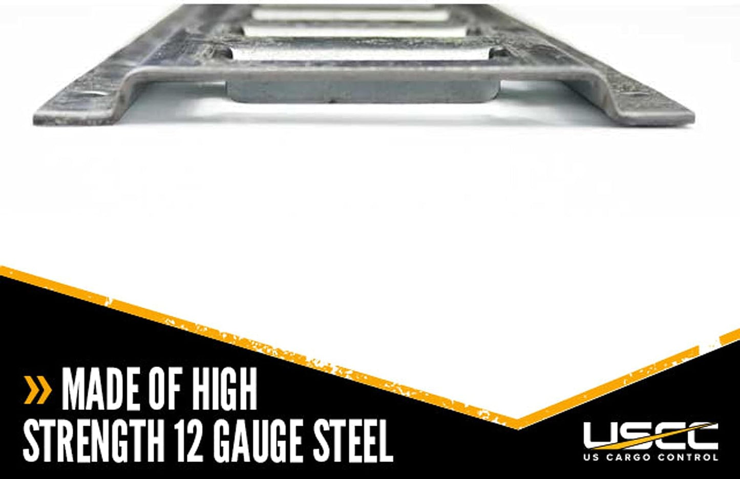 US Cargo Control E Track, Made in USA, 12 Gauge Steel 5 FT Galvanized E Track Rail (100-Pack) Horizontal ETrack Rails for Trailers, Garages, Cargo Vans, 6,000 Pounds Break Strength Per E-Track Slot