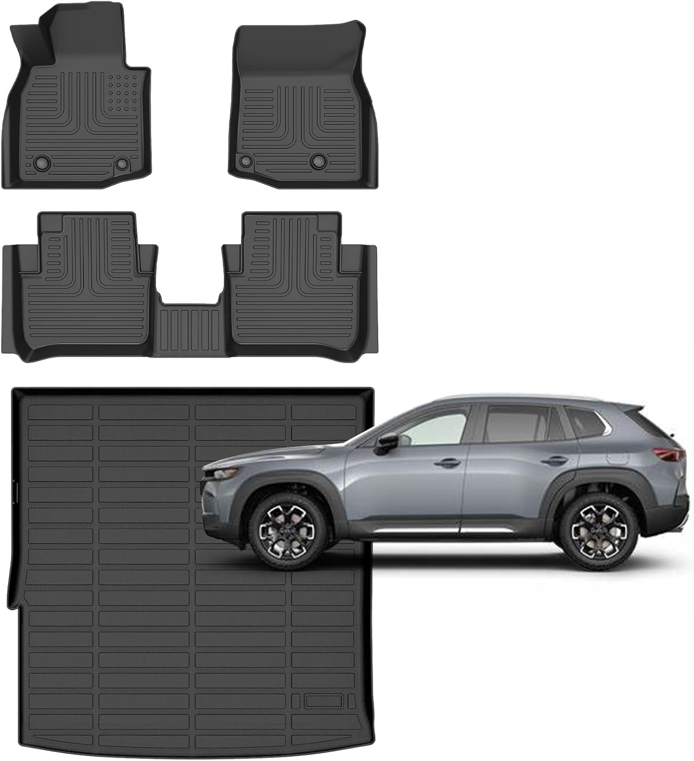 for Mazda CX50/CX-50 Hybrid Floor Mats 2025 Car Mats for Mazda CX50 Hybrid Accessories All Weather Floor Mats Cargo Liner 2025