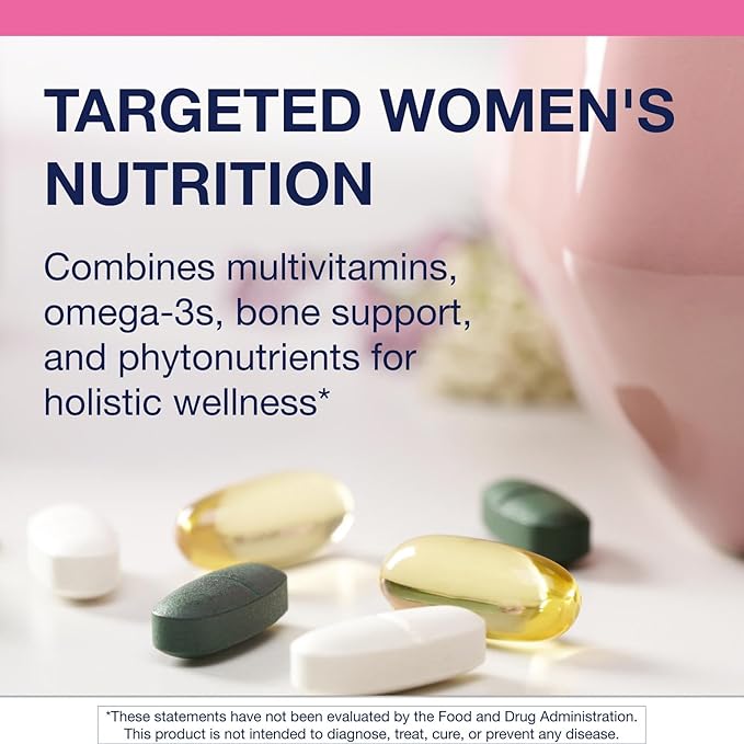 Metagenics Wellness Essentials Women's Daily Packs - 30 Daily Multivitamin Packs - Women's Multivitamins - Bone Density Support* - Omega-3 Fatty Acids - Non-GMO & Gluten Free - 30 Packets