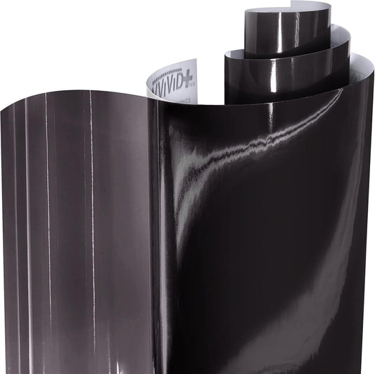 VViViD Extra-Wide Headlight Taillight Vinyl Tint Wrap Roll (Dark Smoke 12" x 24" 2-Roll Pack)