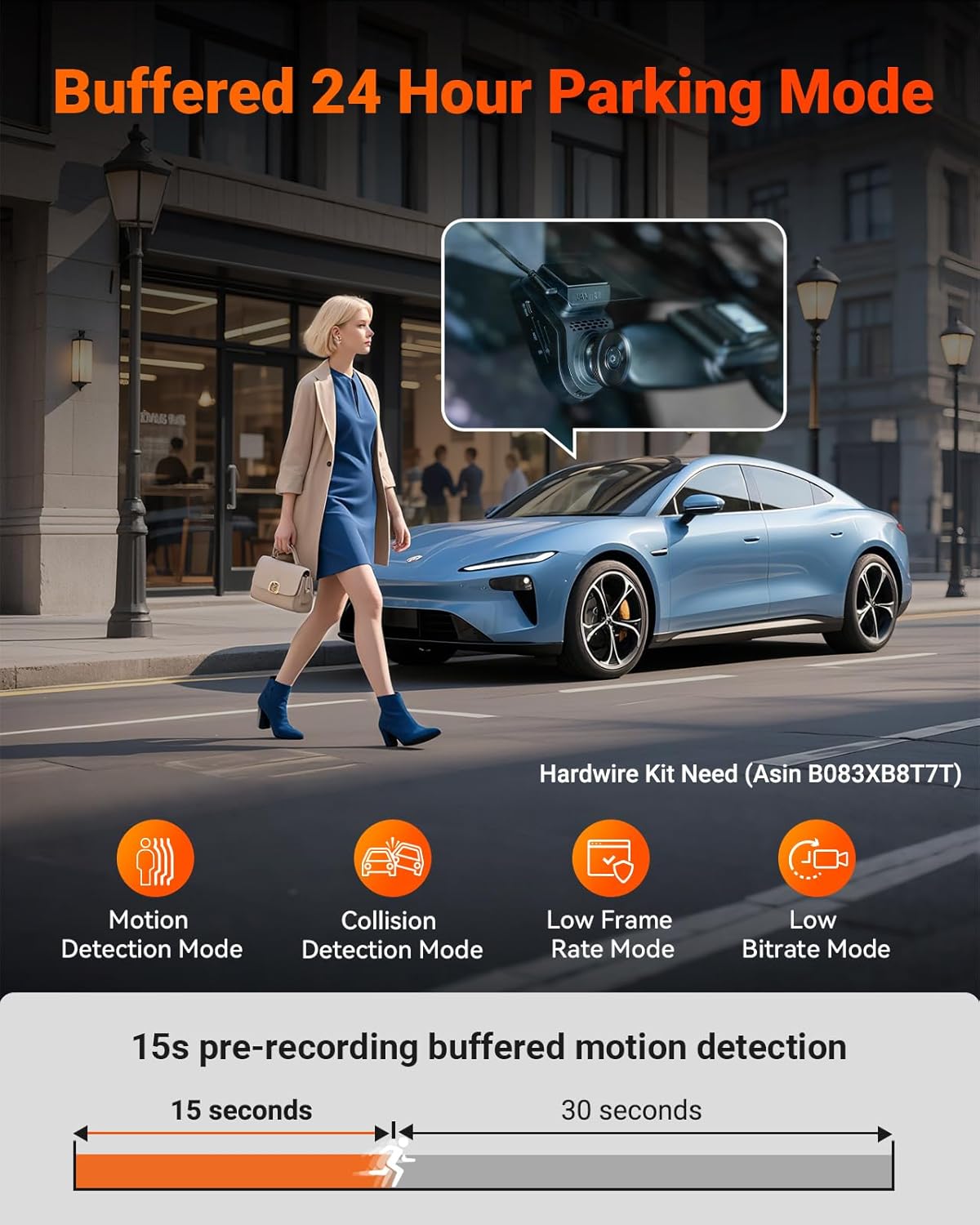 Vantrue S1 Pro Dual 1440P Dash Cam Front and Rear, Dash Camera w/2.7K, STARVIS 2, HDR Night Vision, 5G WiFi, 60FPS, Optional Remote Live View, GPS, Voice Control,24/7 Parking Mode, Support 512GB Max