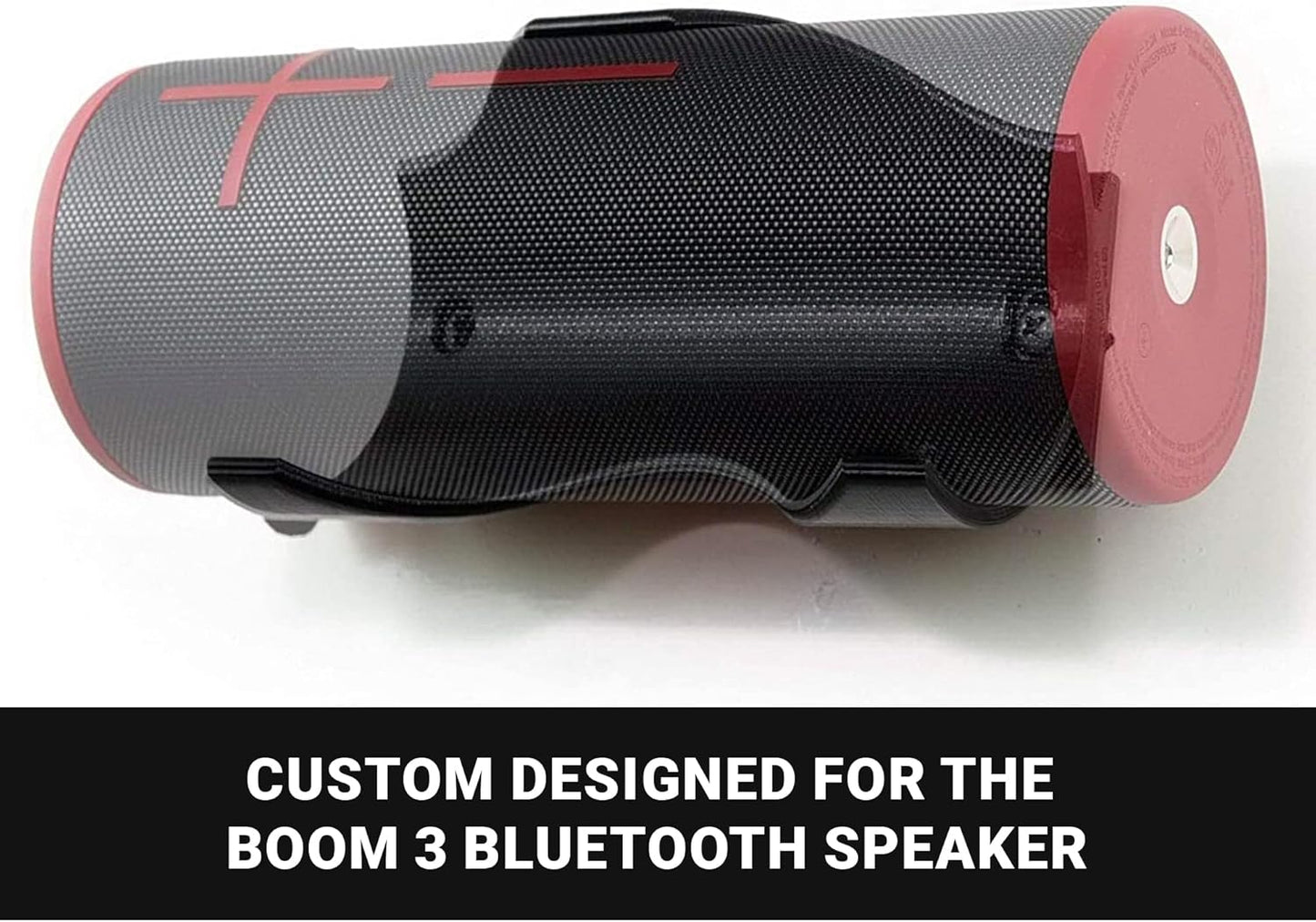 Spartan Mounts Compatible with Ultimate Ears Boom 3 Bluetooth Speakers | Low Profile Wall Mount Anywhere Design for Home, Office, Studio, Garage, Dorm, Patio, Auto, Boat, Golf Cart | Made in USA