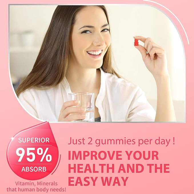 Calcium Magnesium Zinc Gummies & Vitamin D3,B6,B12,Immune & Supporting Bone Health Calcium Magnesium Supplement for Women Men,Sugar-Free Vegan Strawberry Flavor 90 Counts