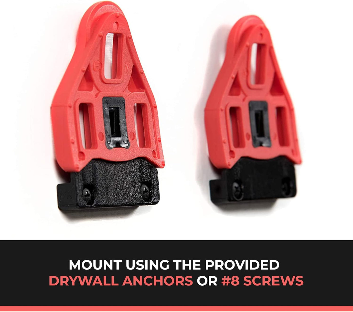 Spartan Mounts Compatible with Peloton and Delta Spin Bike Shoes | Workout Gear Bike Shoe Storage and Wall Display, Low Profile, Strong Vertical Storage Home Gym Basement Rack