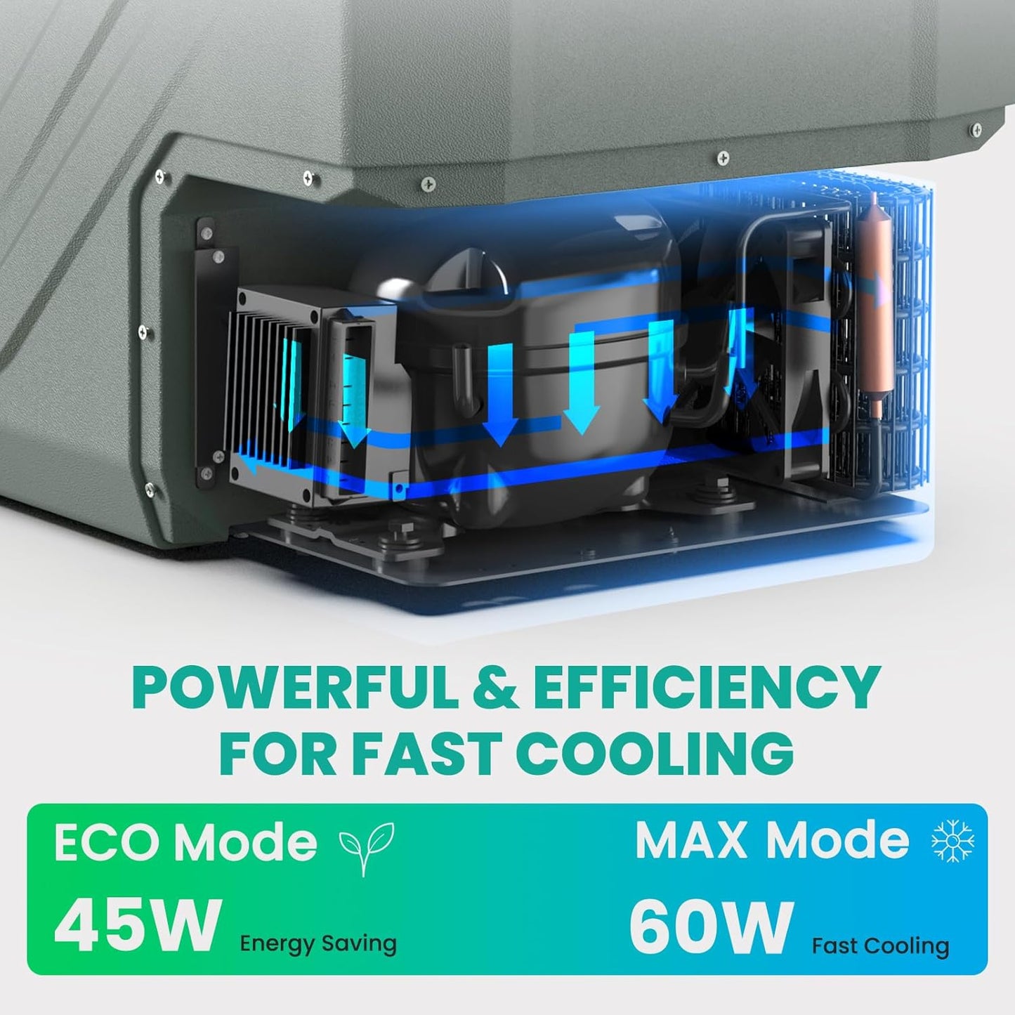 Alpicool 12V Refrigerator Freezer, Portable Refrigerator for Car with Dual Zone 42QT. Car Refrigerator Portable Freezer -4℉-68℉ RV Refrigerator Electric Cooler for Car Freezer Truck Outdoor Camping