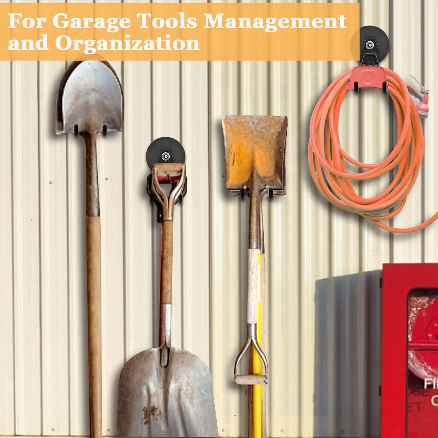 Magnetic Hooks Heavy Duty, 45 lbs Pulling 3.46" Strong Magnetic Hooks with Anti-Slip Coating, 2 Pcs Industrial Strength Utility Magnet Hooks, for Cordless Drills Hanging, Metal Cabinets, Tool Pegboard