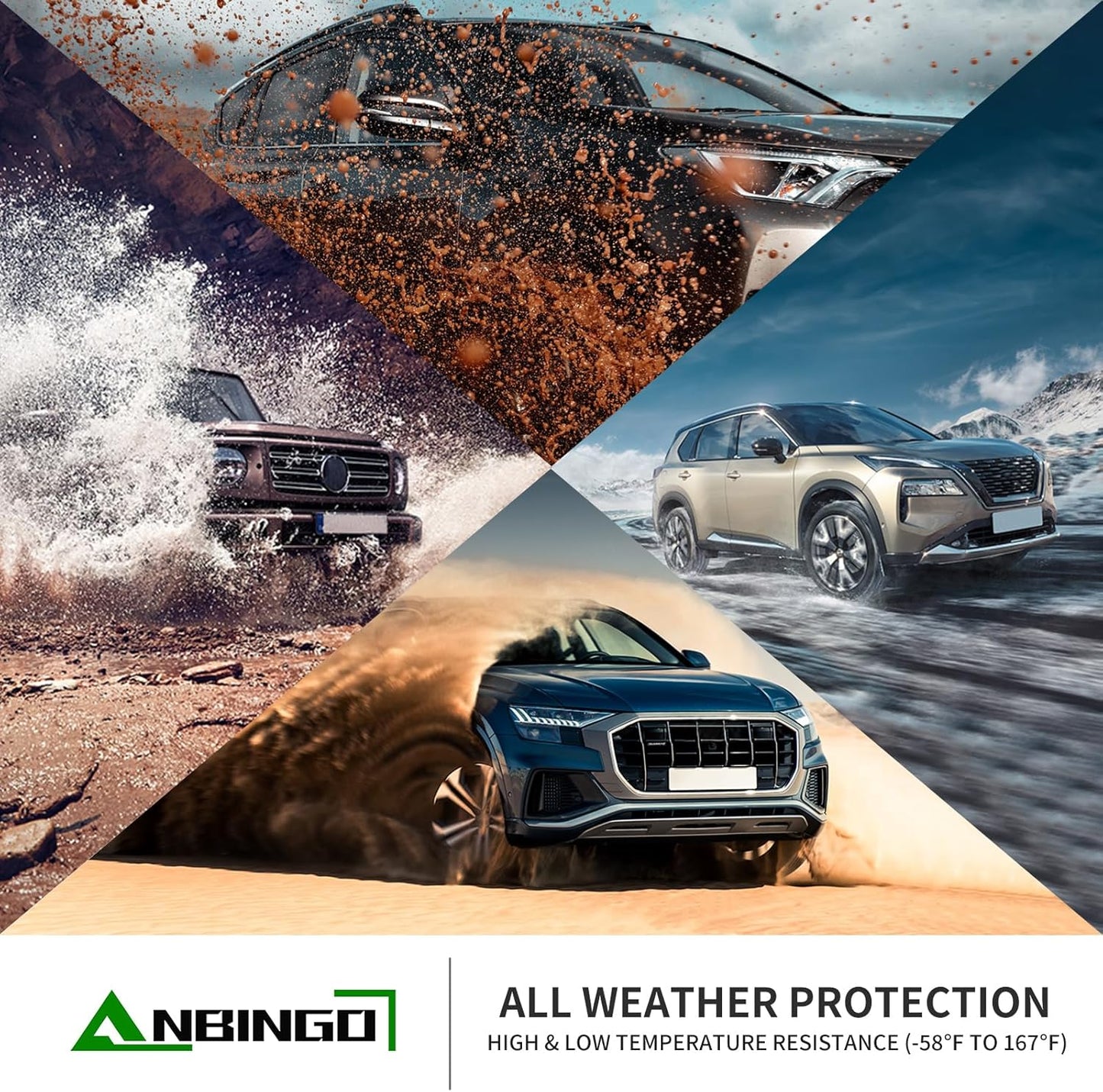 ANBINGO®-Floor Mats& Cargo Liner for Nissan Sentra 2020-2026 S/SV/SR Sedan,All Weather Sentra Car Liner Protection TPE Custom Sentra Accessories Black