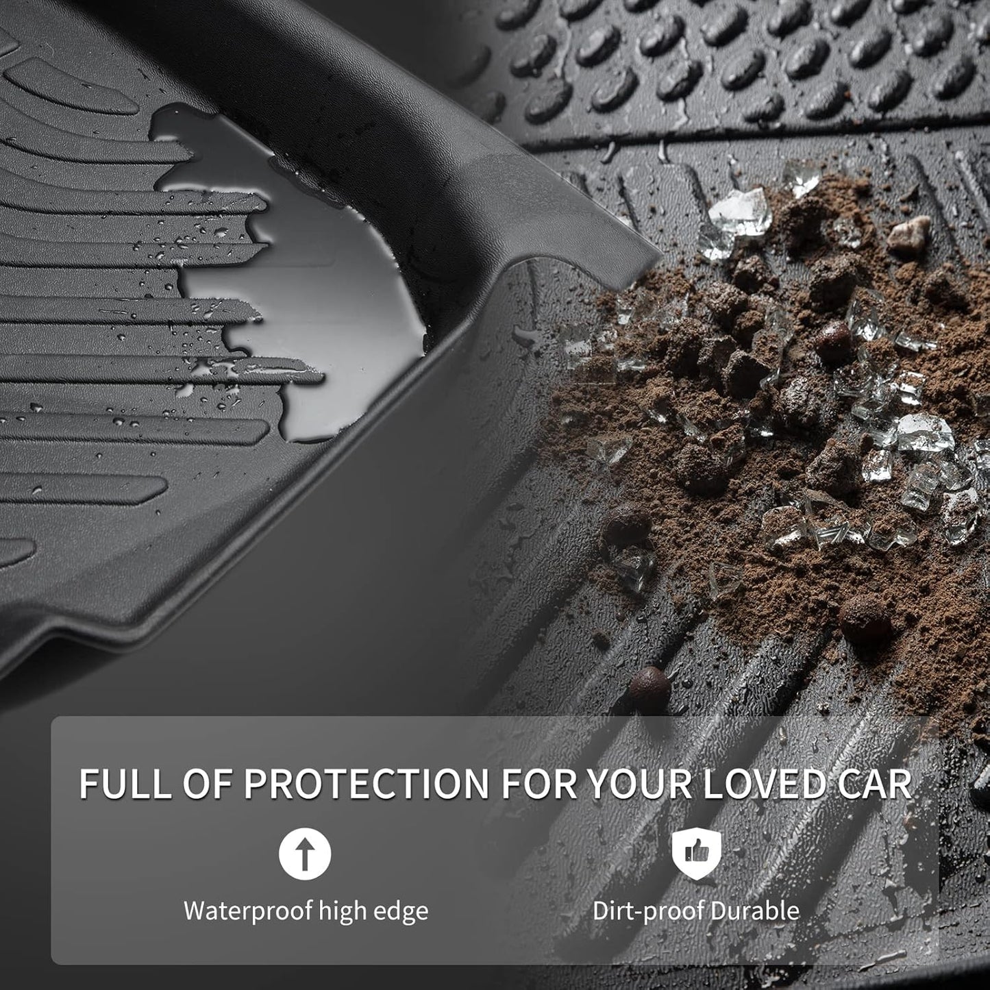 KELCSEECS Floor Mats Custom for 2012 2013 2014 2015 2016 2017 Camry Car Mats All Weather Protection Automotive Floor Liners Front& Rear Row Camry Floor Mats Accessories